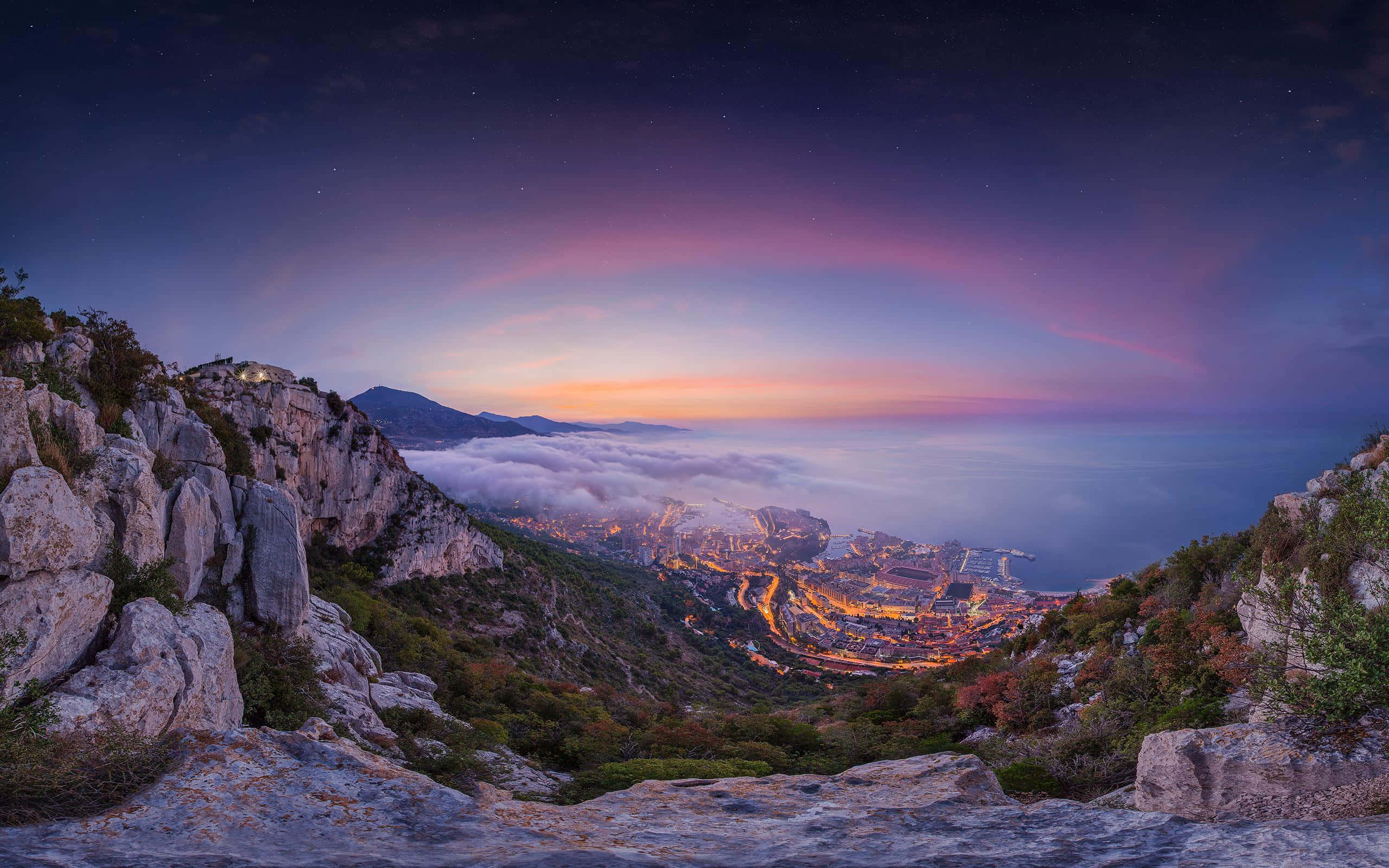 Monte Carlo Monaco Mùa Hè Bình Minh MacBook Mặc Định Hình nền