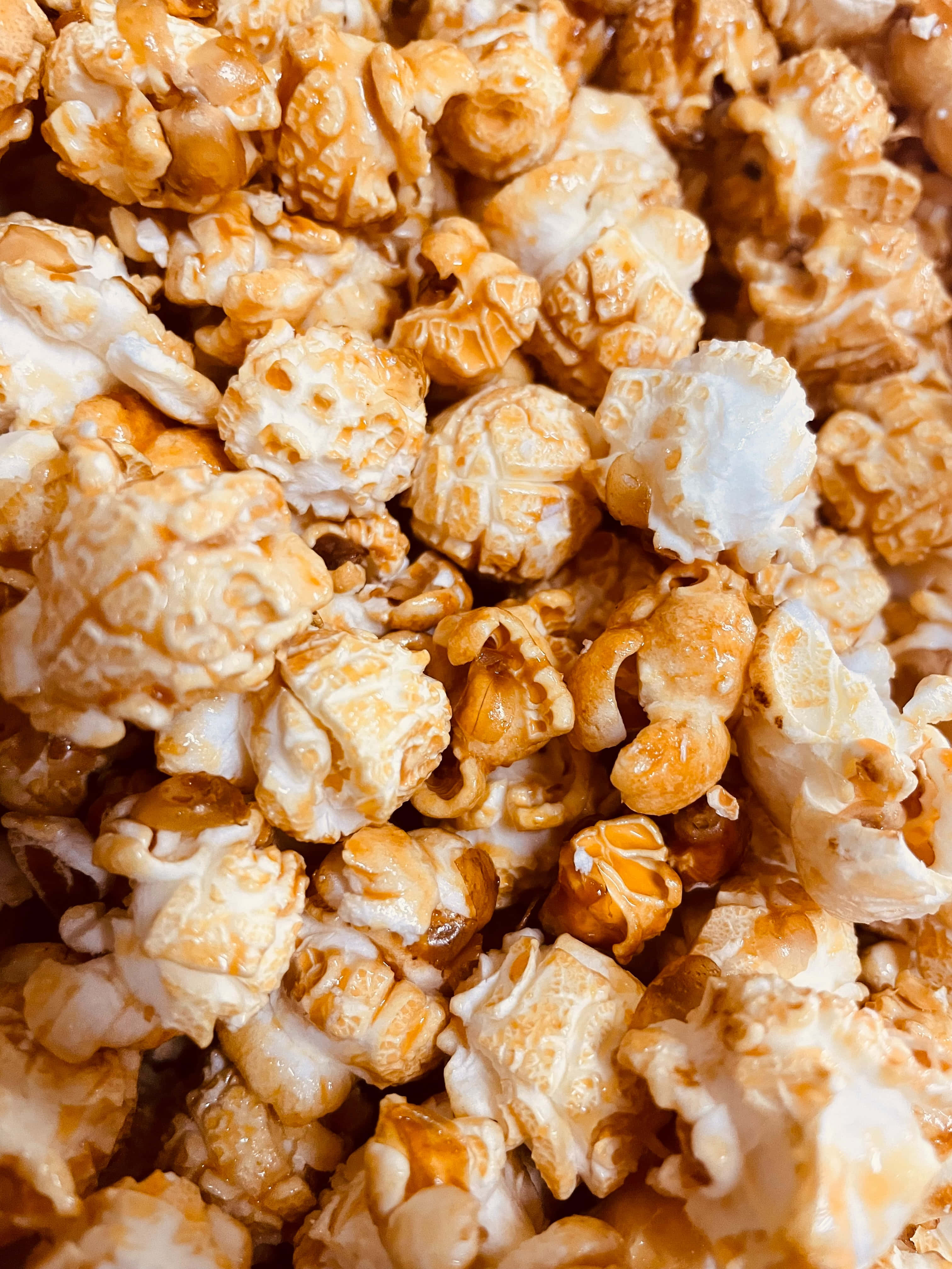 một bát bỏng ngô với caramel Hình nền