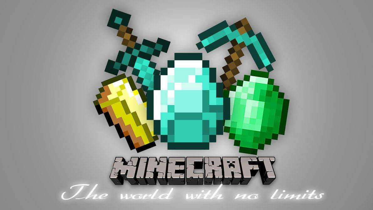 Hình nền vật phẩm kho báu pixel Minecraft