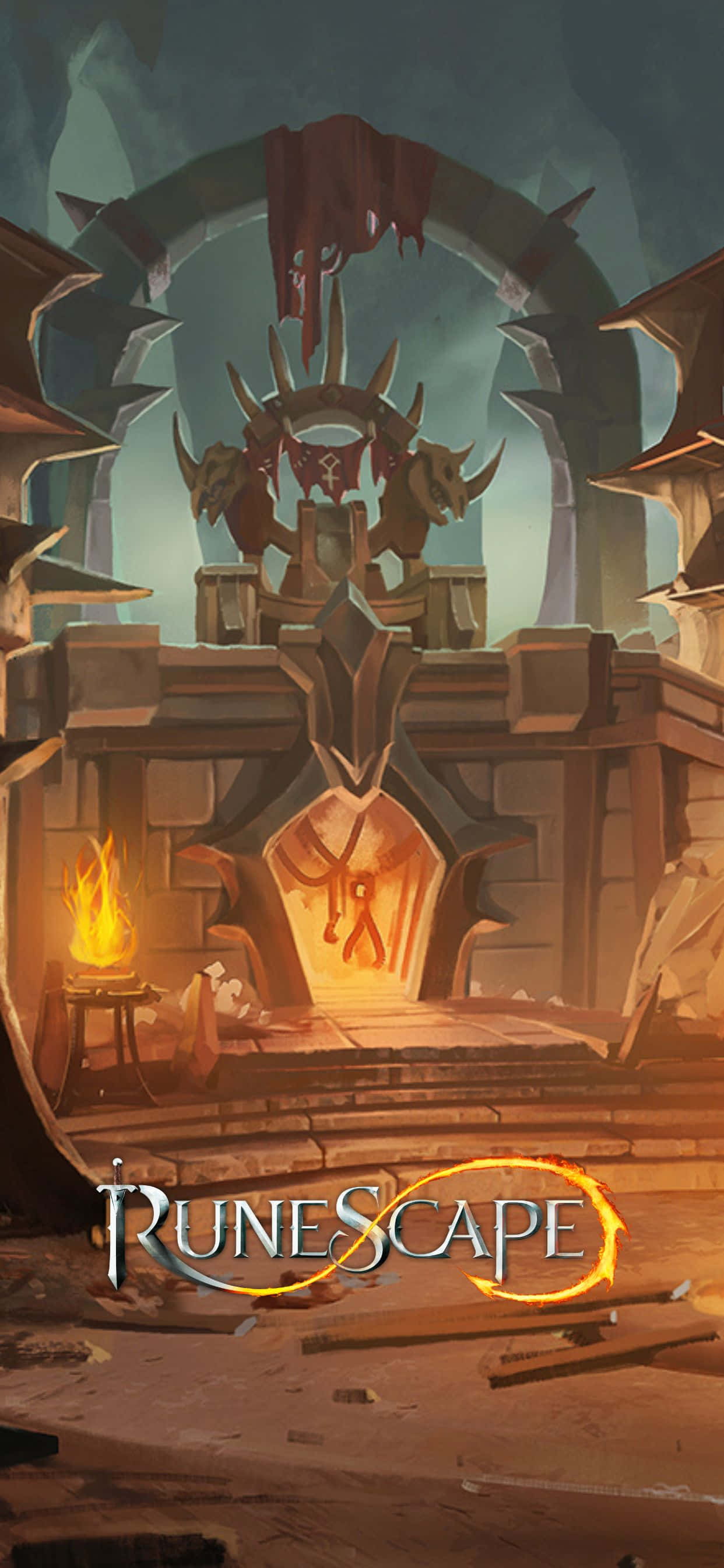 Một cấp độ mới của sự phấn khích trong game đang chờ bạn trên iPhone Xs Max với Runescape Hình nền