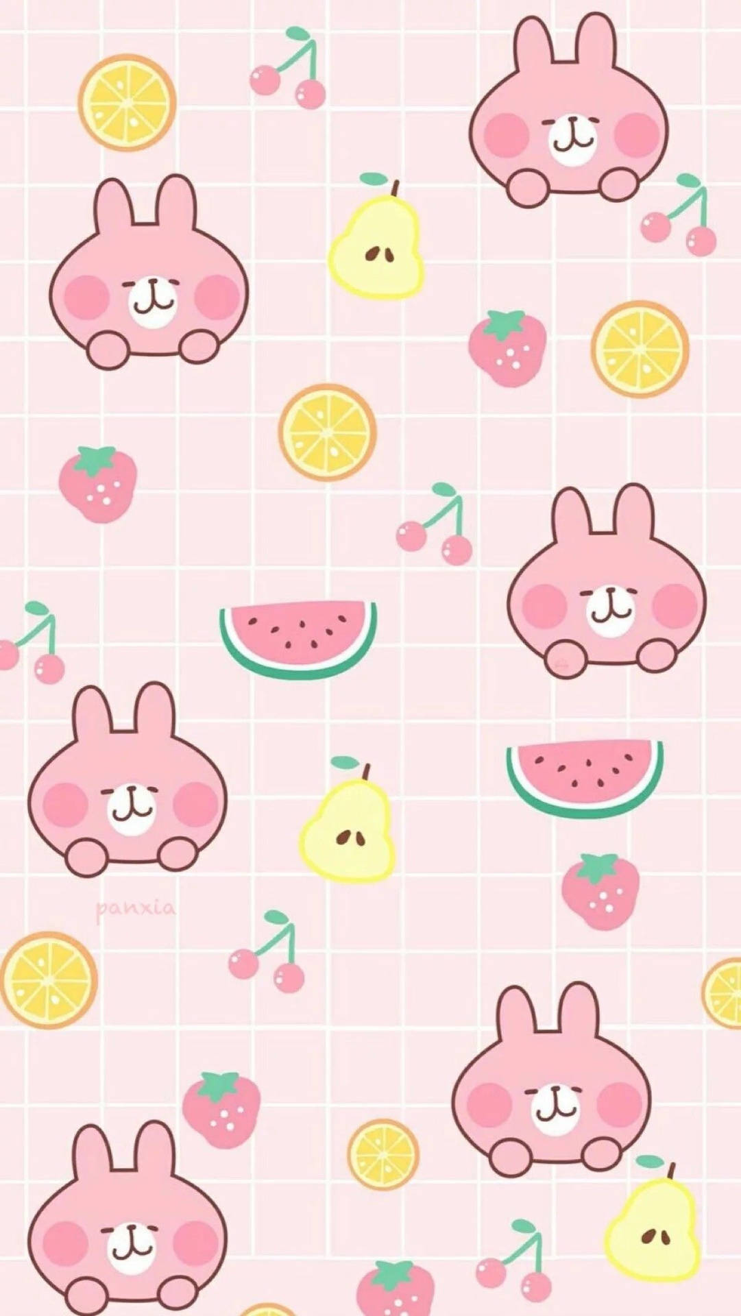 Hình nền bìa trái cây của Thỏ Usagi Kanahei.
