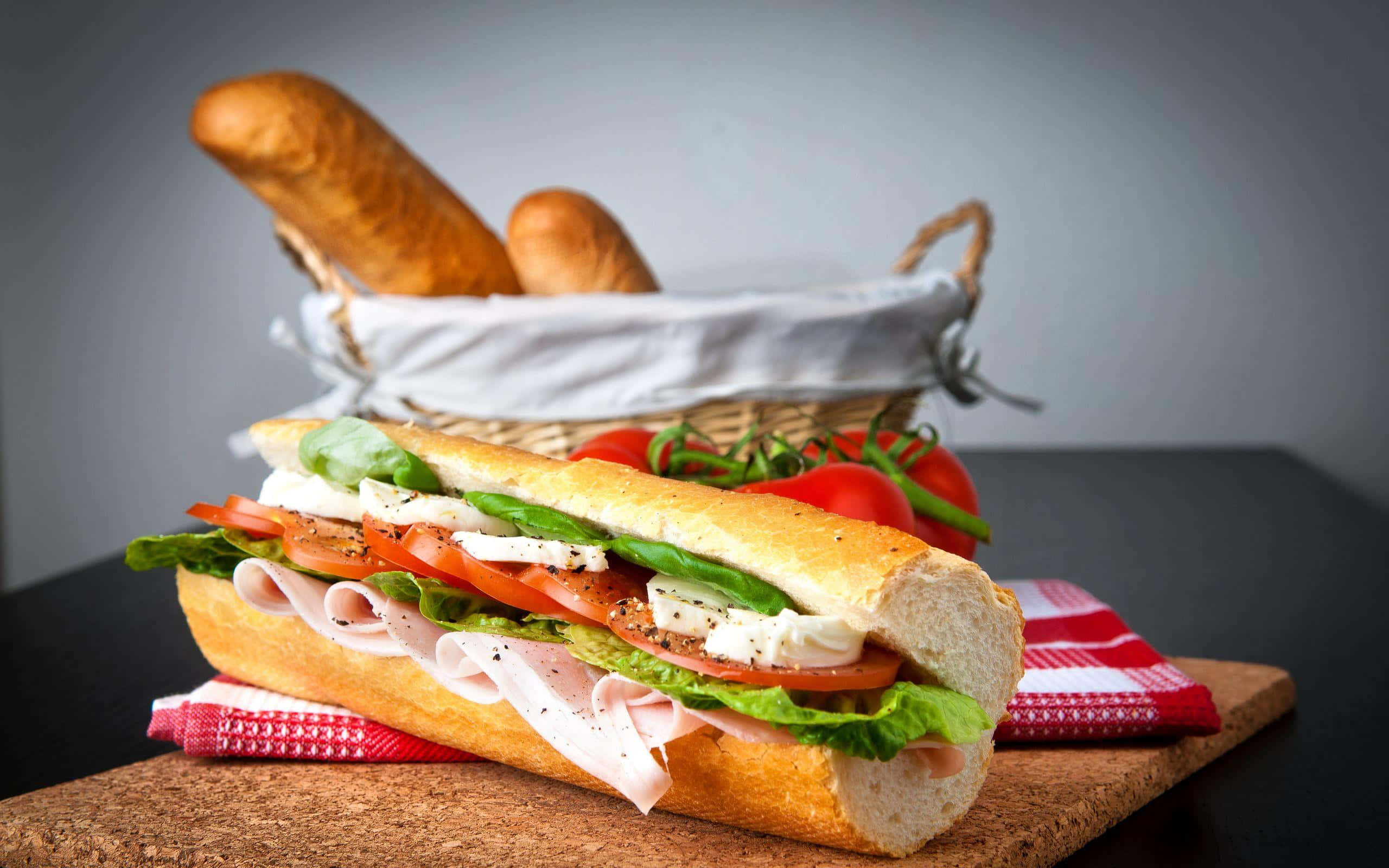 một giỏ bánh mì Hình nền