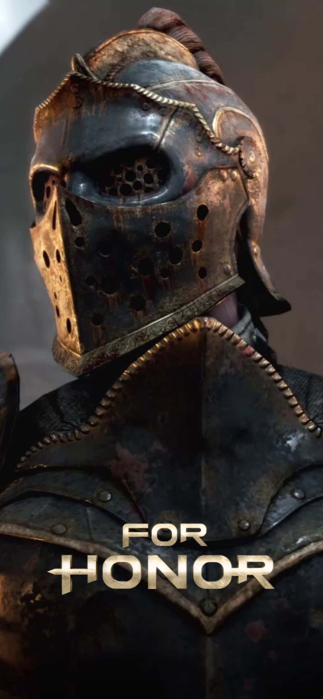 một người đàn ông mặc áo giáp với dòng chữ for honor Hình nền
