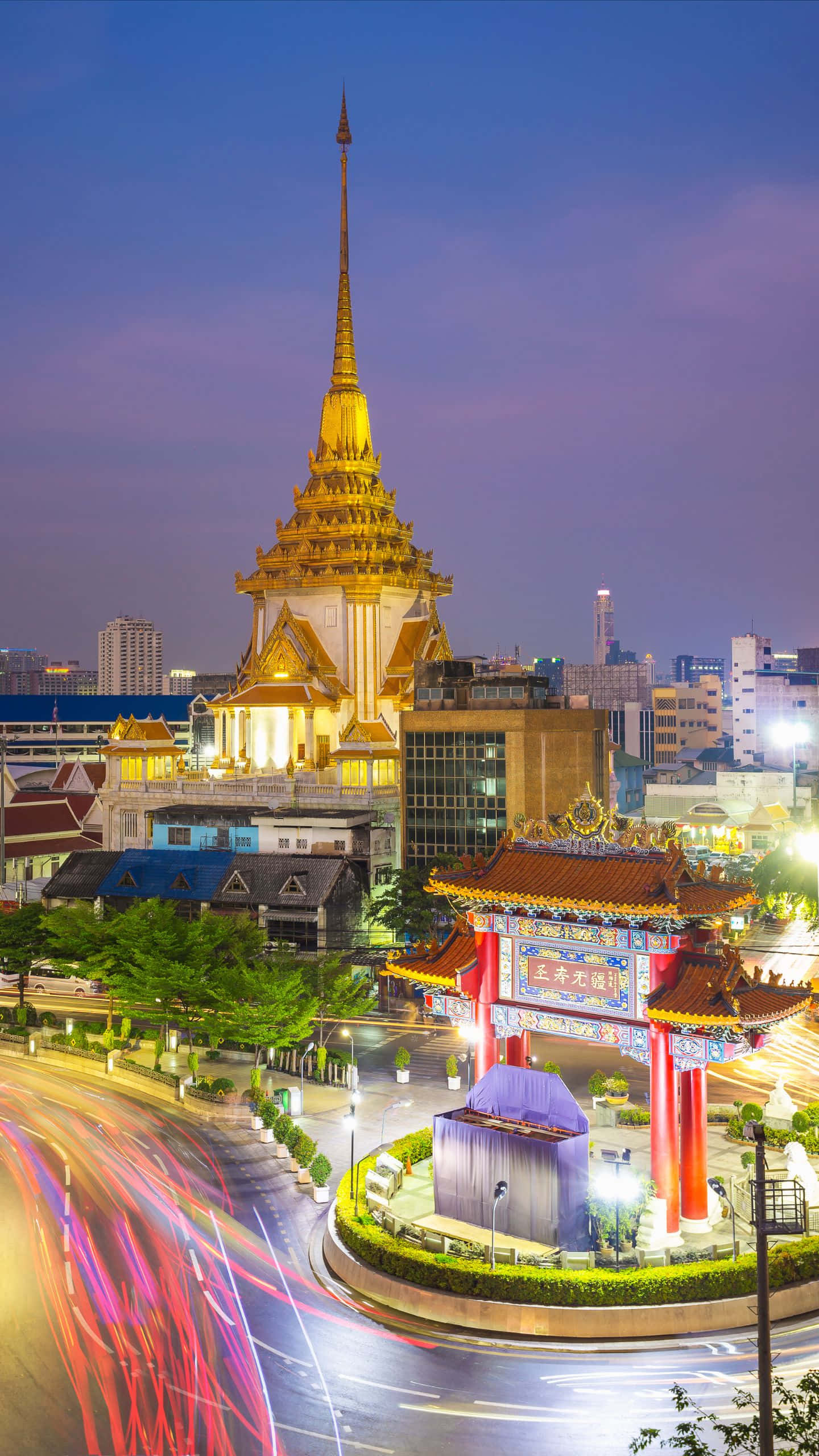 một thành phố về đêm Hình nền