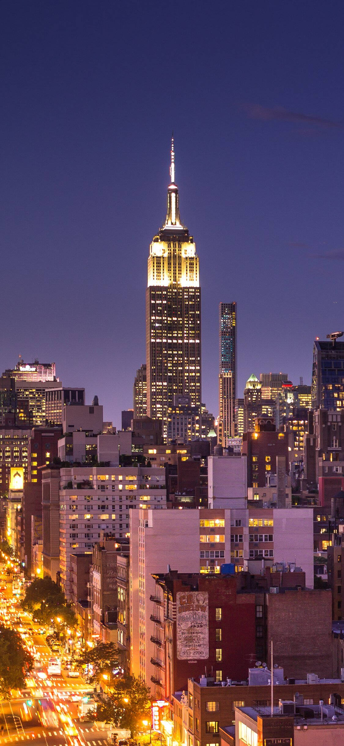 Một đường chân trời tuyệt đẹp của thành phố New York vào một ngày nắng trong lành. Hình nền