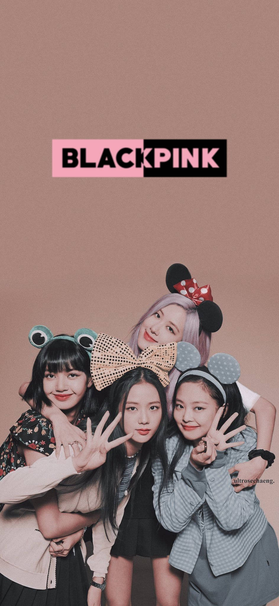 Mũ đội đầu dễ thương Blackpink Hình nền