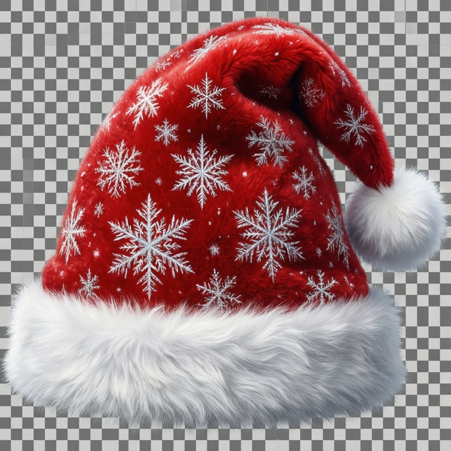 Mũ Ông Già Noel Họa Tiết Bông Tuyết Hình nền