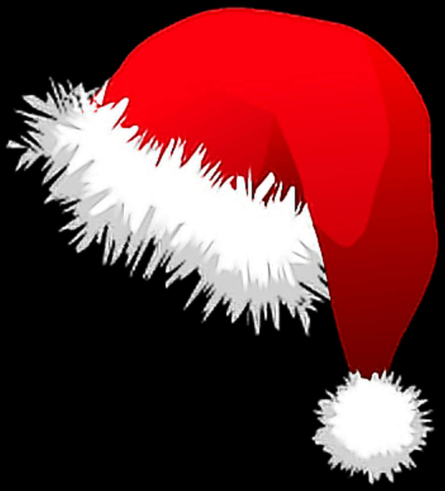 Mũ Ông Già Noel Màu Đỏ Nền Trong Suốt.PNG Hình nền