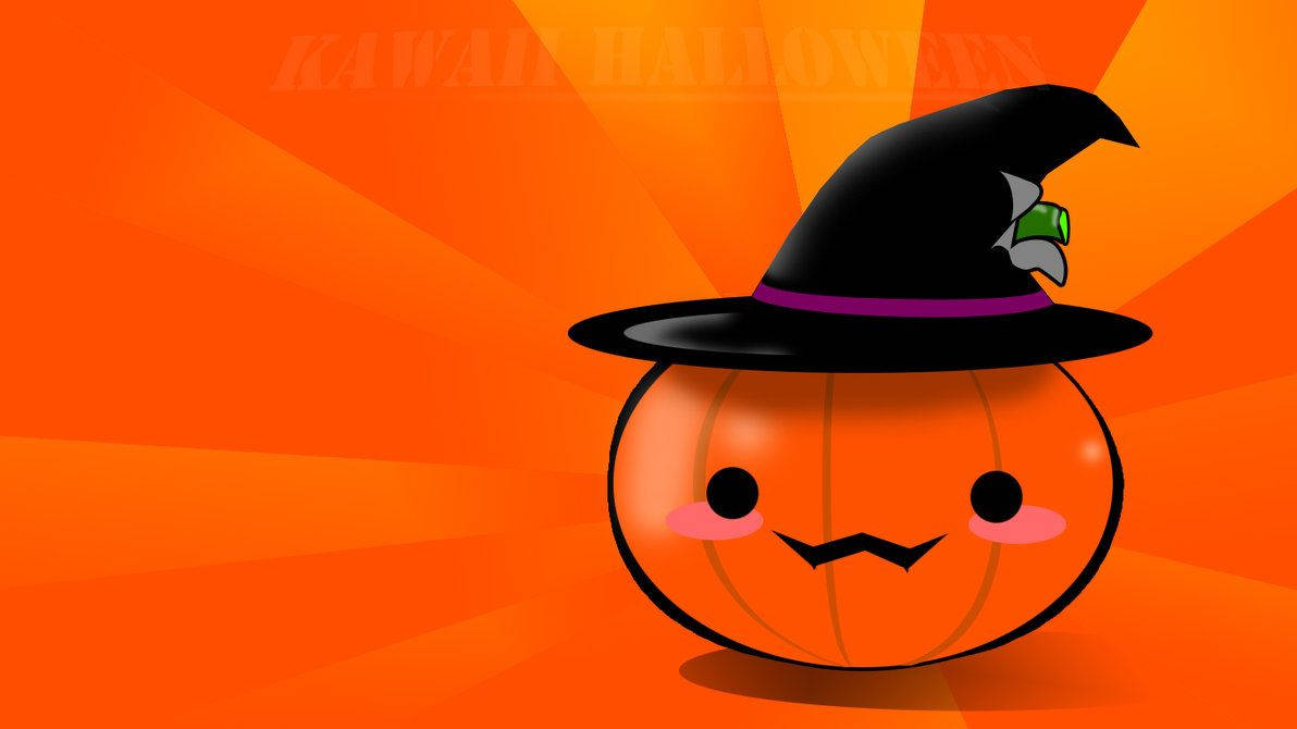 Mũ phù thủy Halloween dễ thương Hình nền