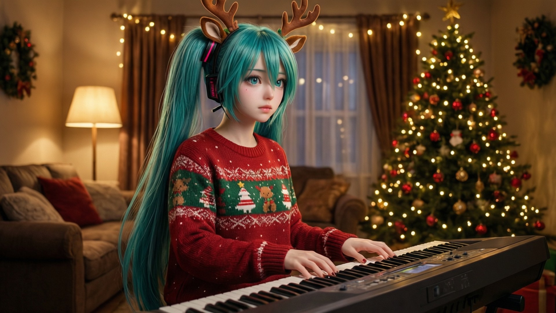 Mùa Giáng Sinh Của Miku Hình nền