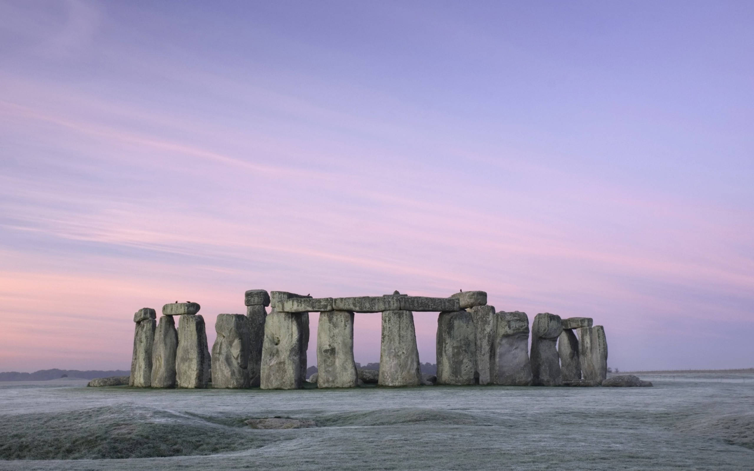 Mùa Đông Ở Stonehenge Anh Hình nền