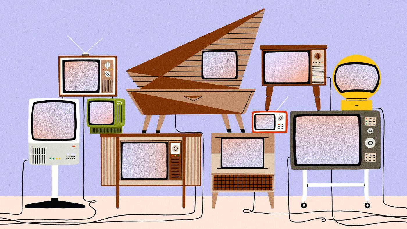 Mỹ cảm TV cổ điển Retro Hình nền