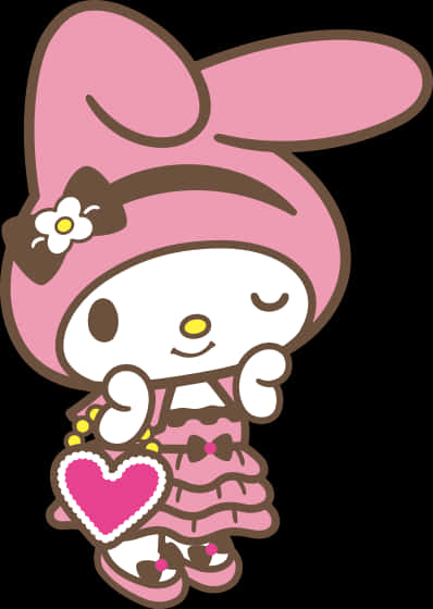 My Melody dễ thương tạo dáng Hình nền