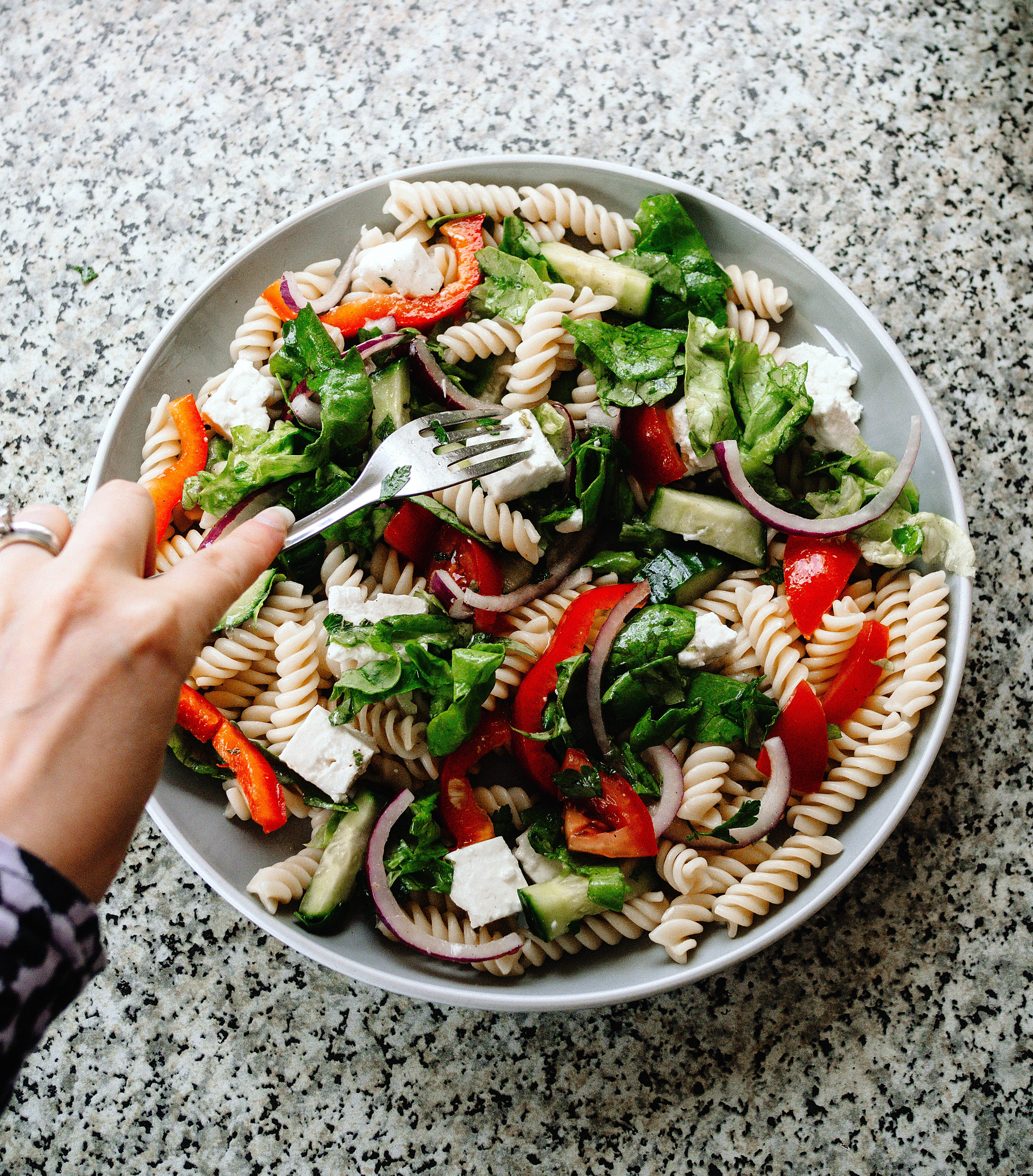 Mỳ Ống Salad Tươi Hình nền