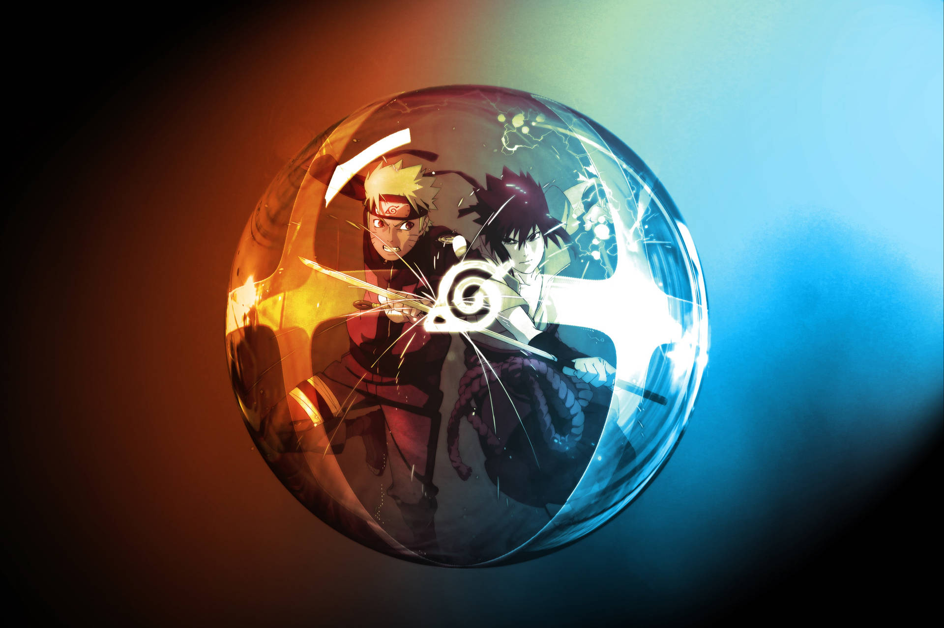 Hình nền nghệ thuật bong bóng Naruto 4K — Naruto 4K GIF Hình nền