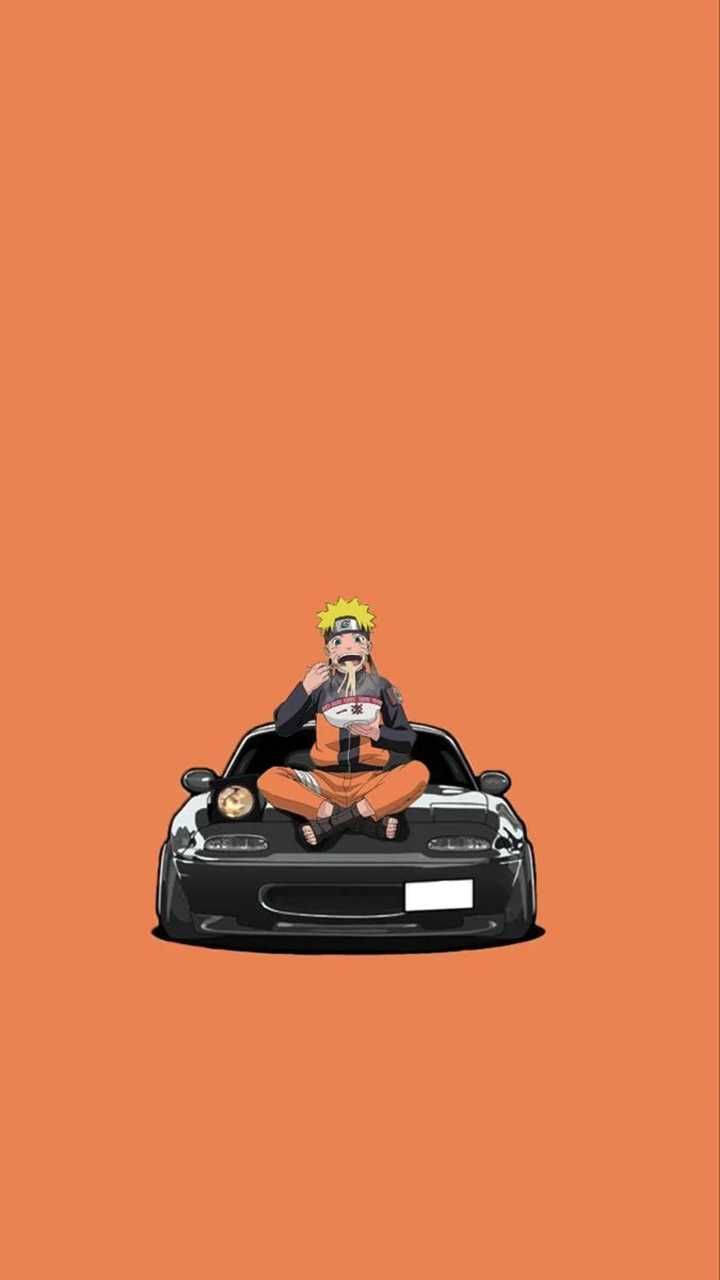 Naruto Ăn Mì Trên Nóc Xe Hình nền