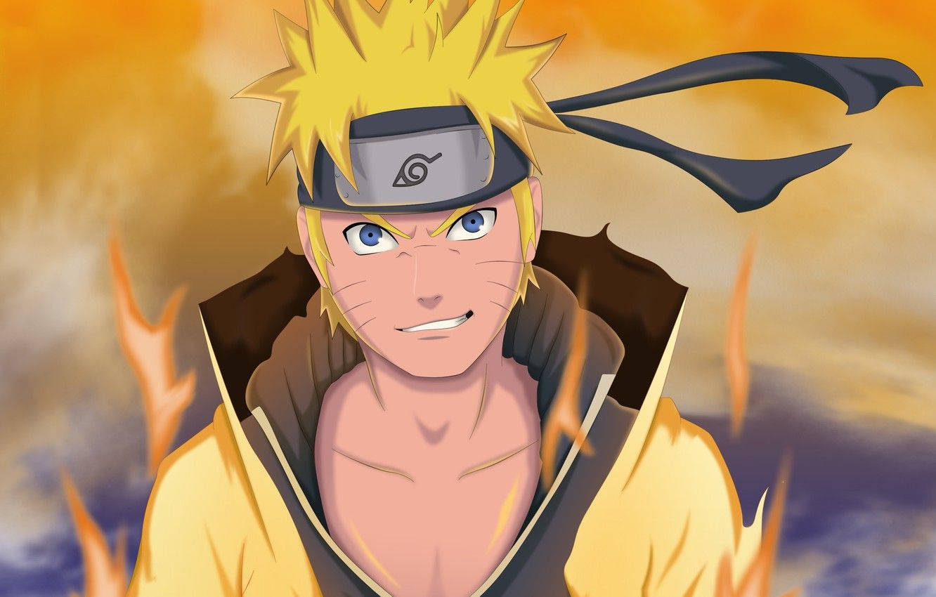 Naruto Áo Vàng Sống Động Hình nền