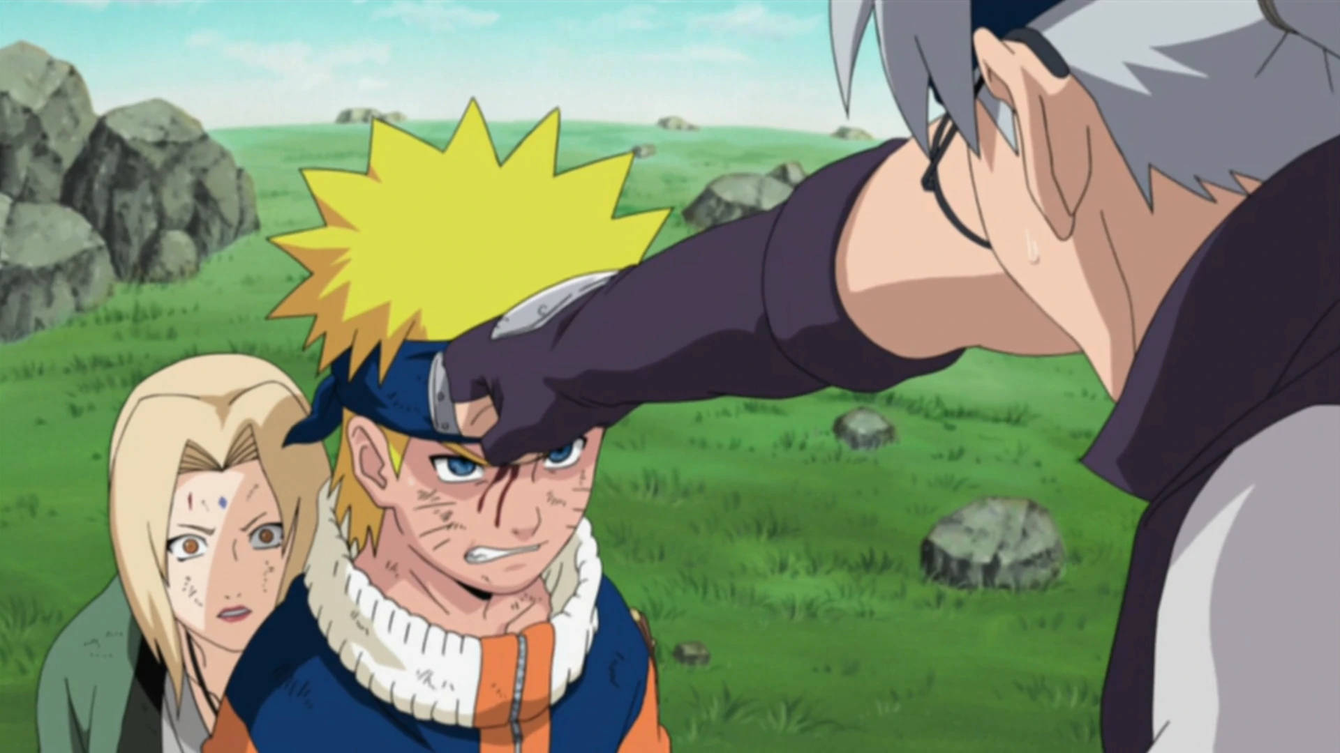 Naruto bảo vệ Tsunade Hình nền