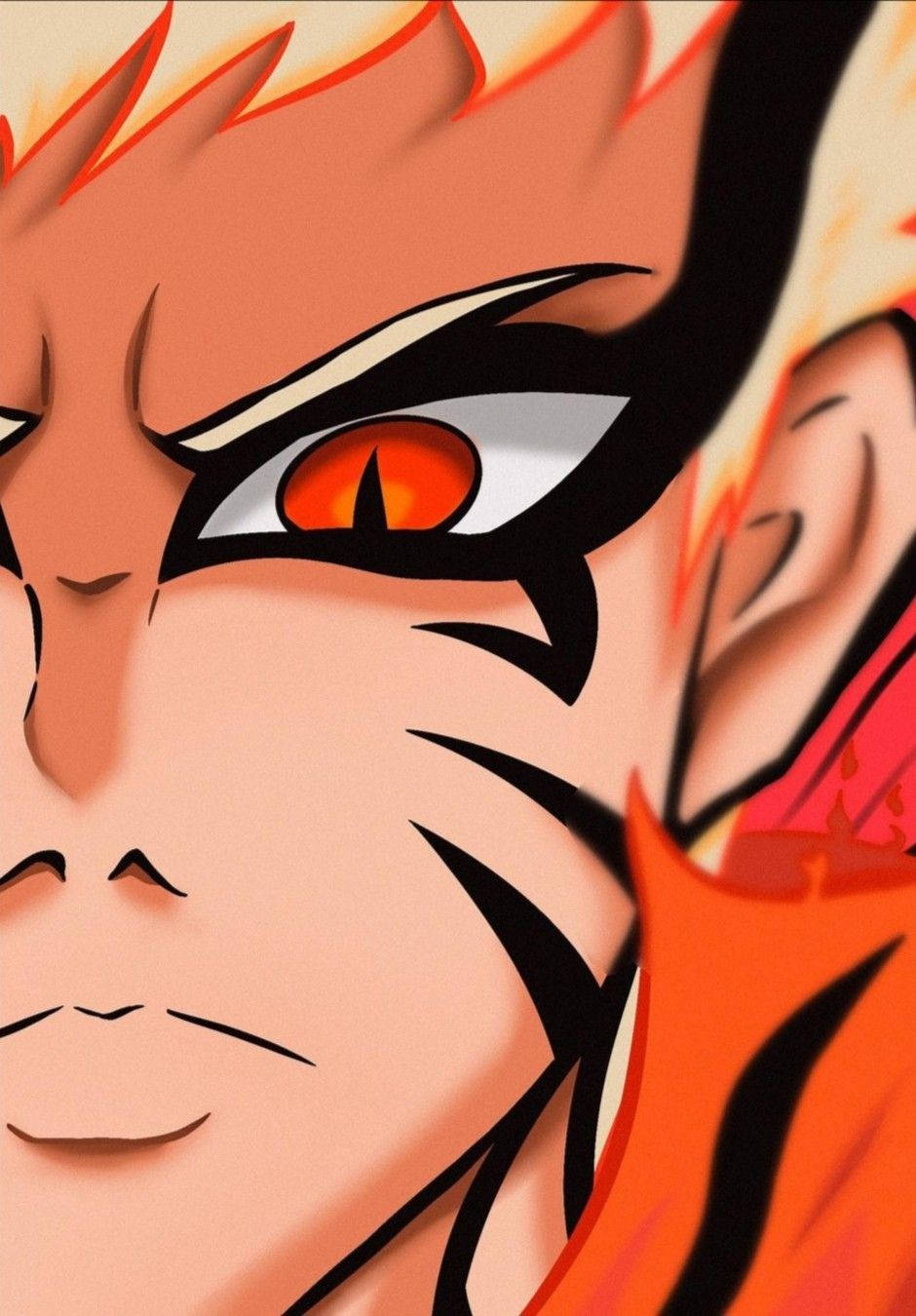 Naruto Baryon Mode nửa mặt Hình nền