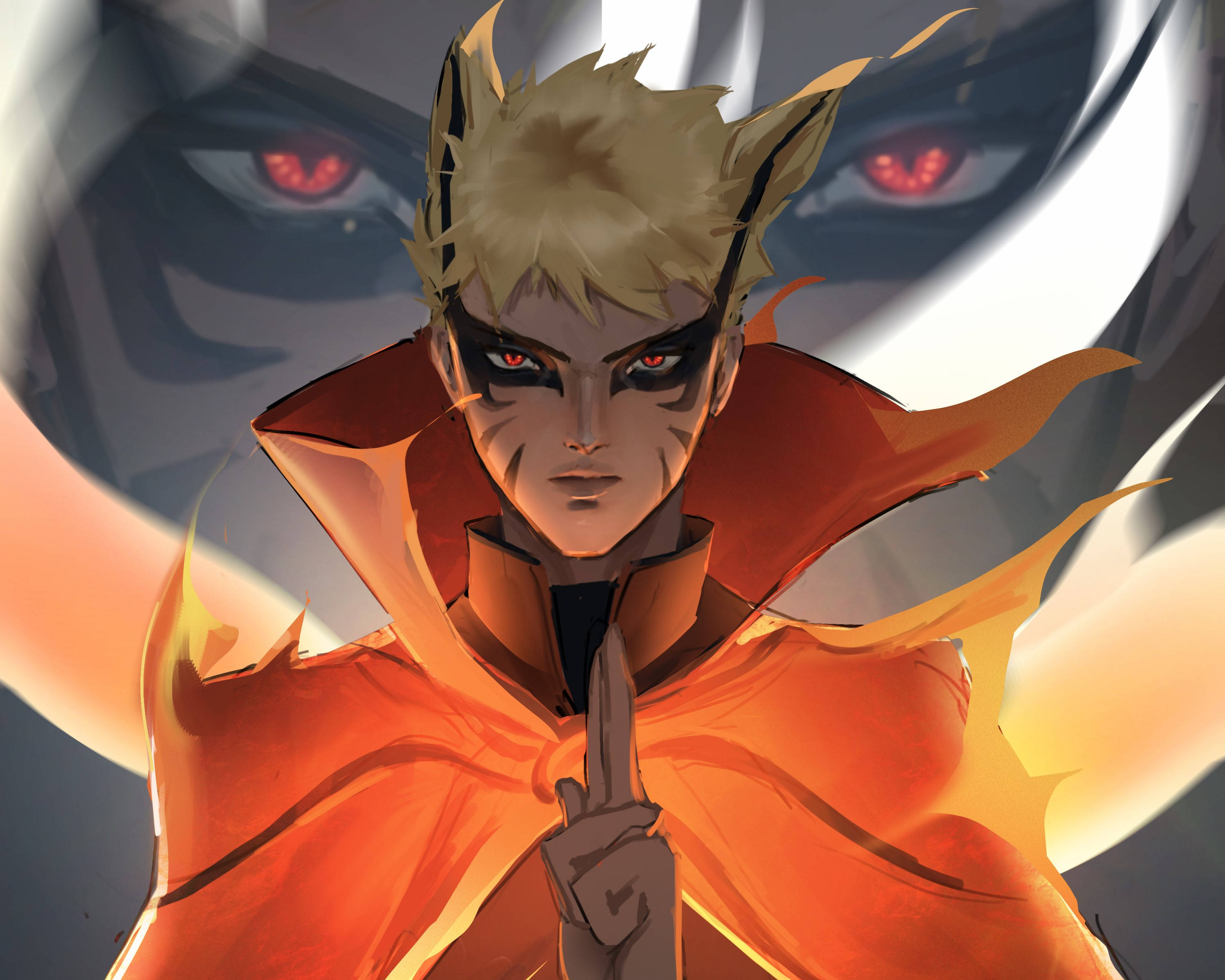 Naruto Baryon Mode Mặt Hình nền