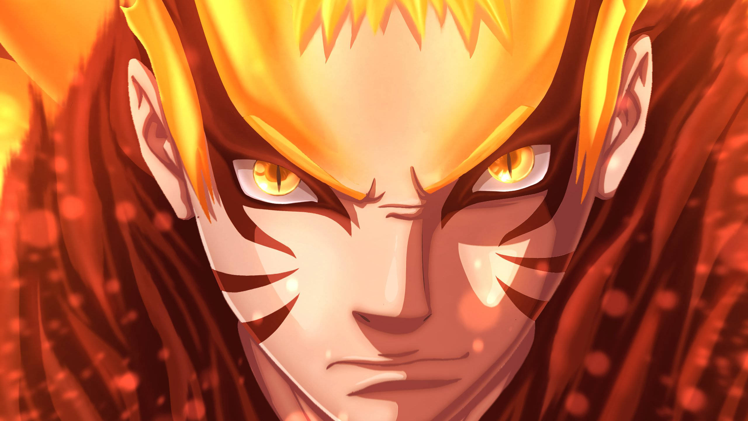 Naruto Baryon Mode Đôi Mắt Rực Lửa Hình nền