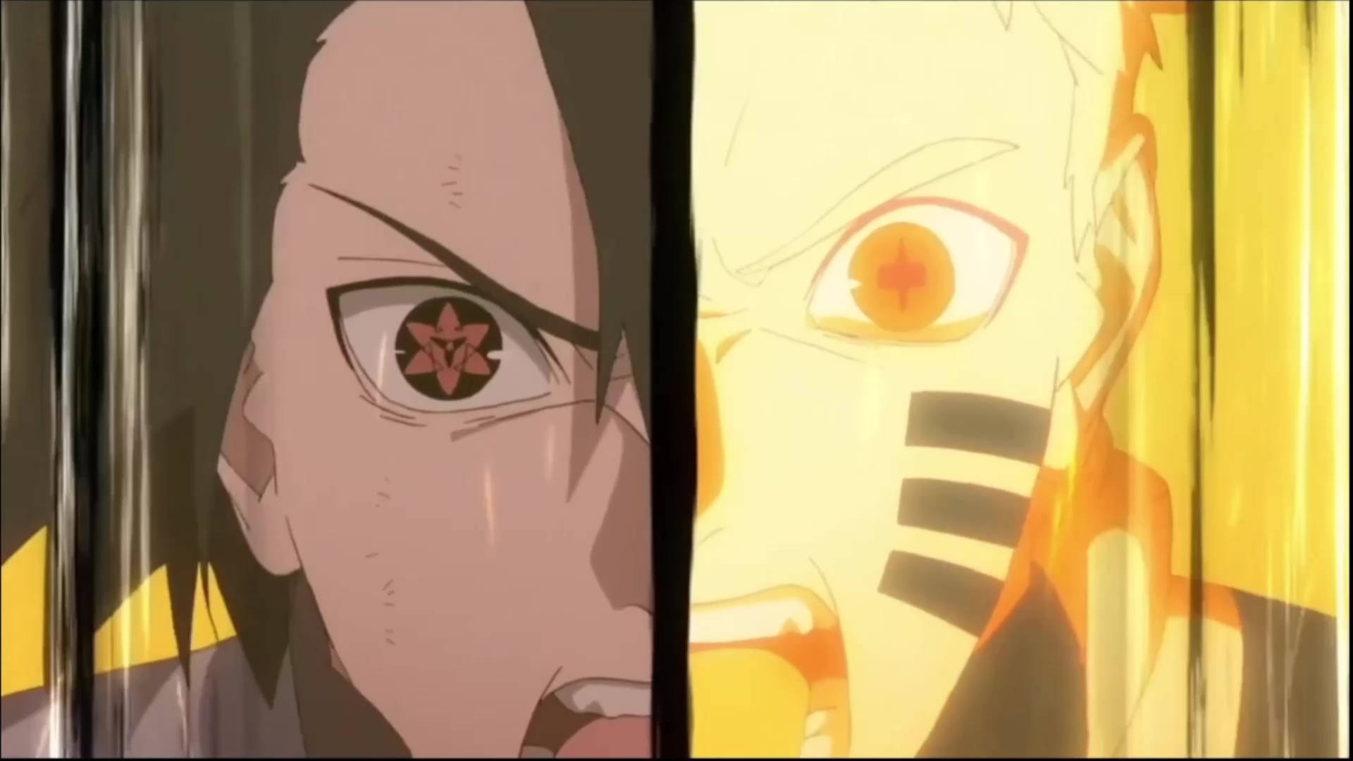 Naruto chế độ Kurama và Sasuke Hình nền