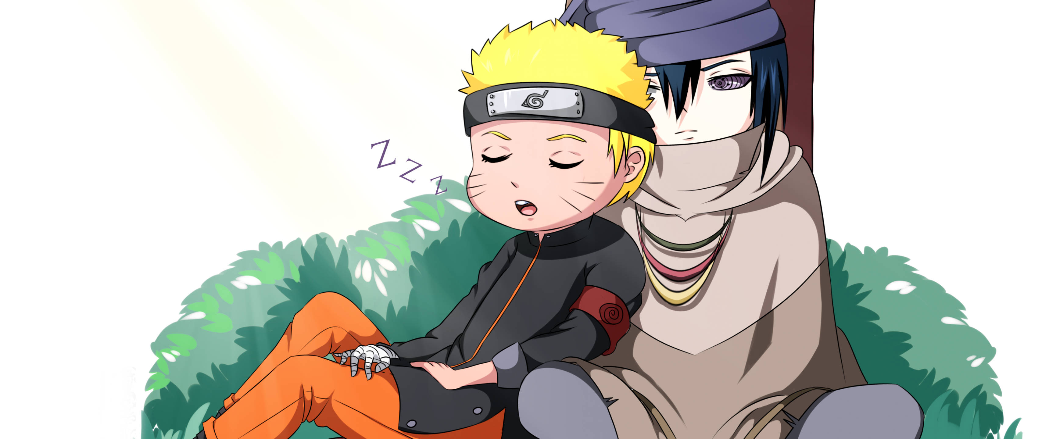 Naruto Dễ Thương Đang Ngủ Cùng Sasuke Hình nền