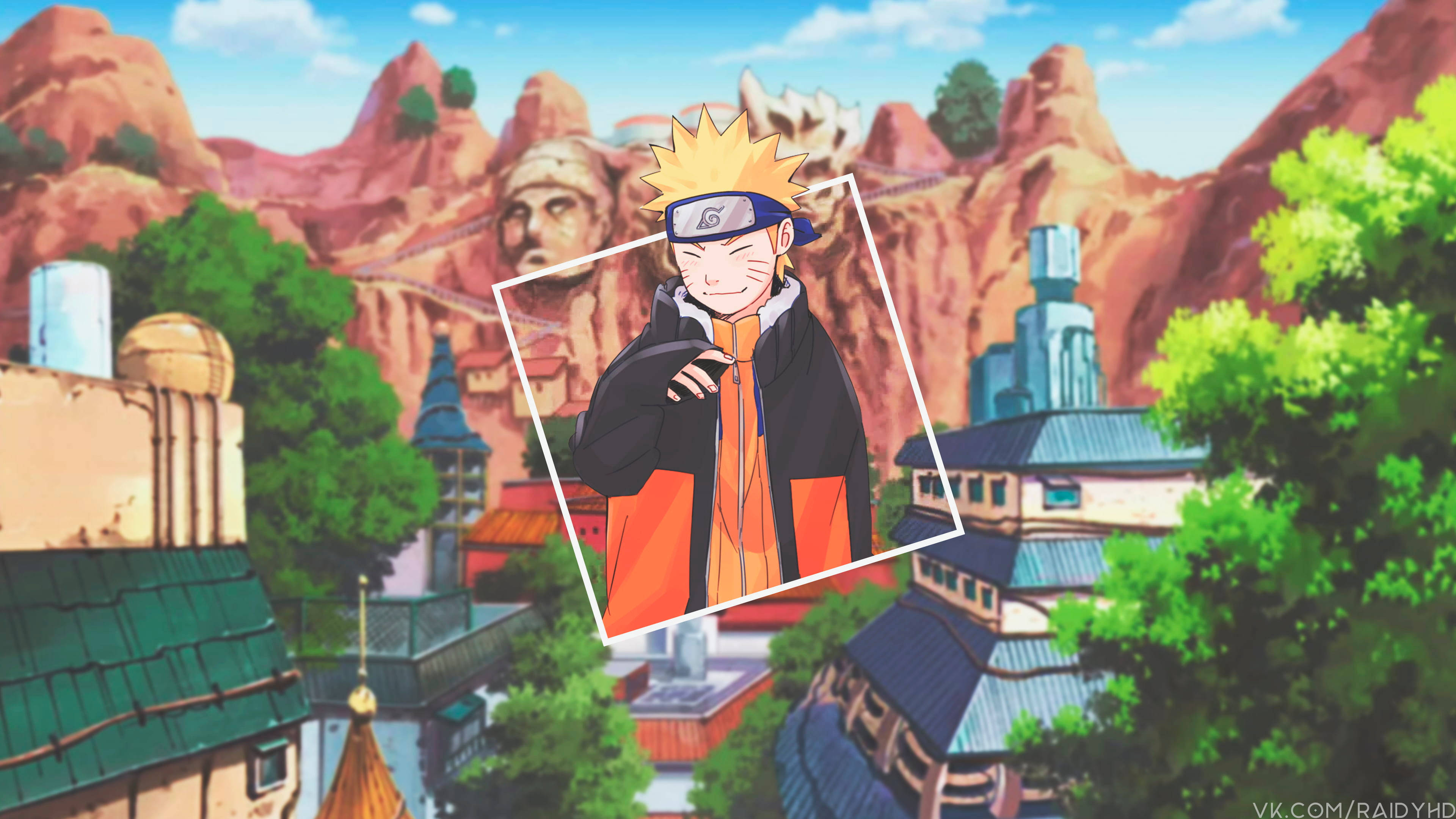 Naruto di chuyển qua những ngôi nhà Nhật Bản Hình nền