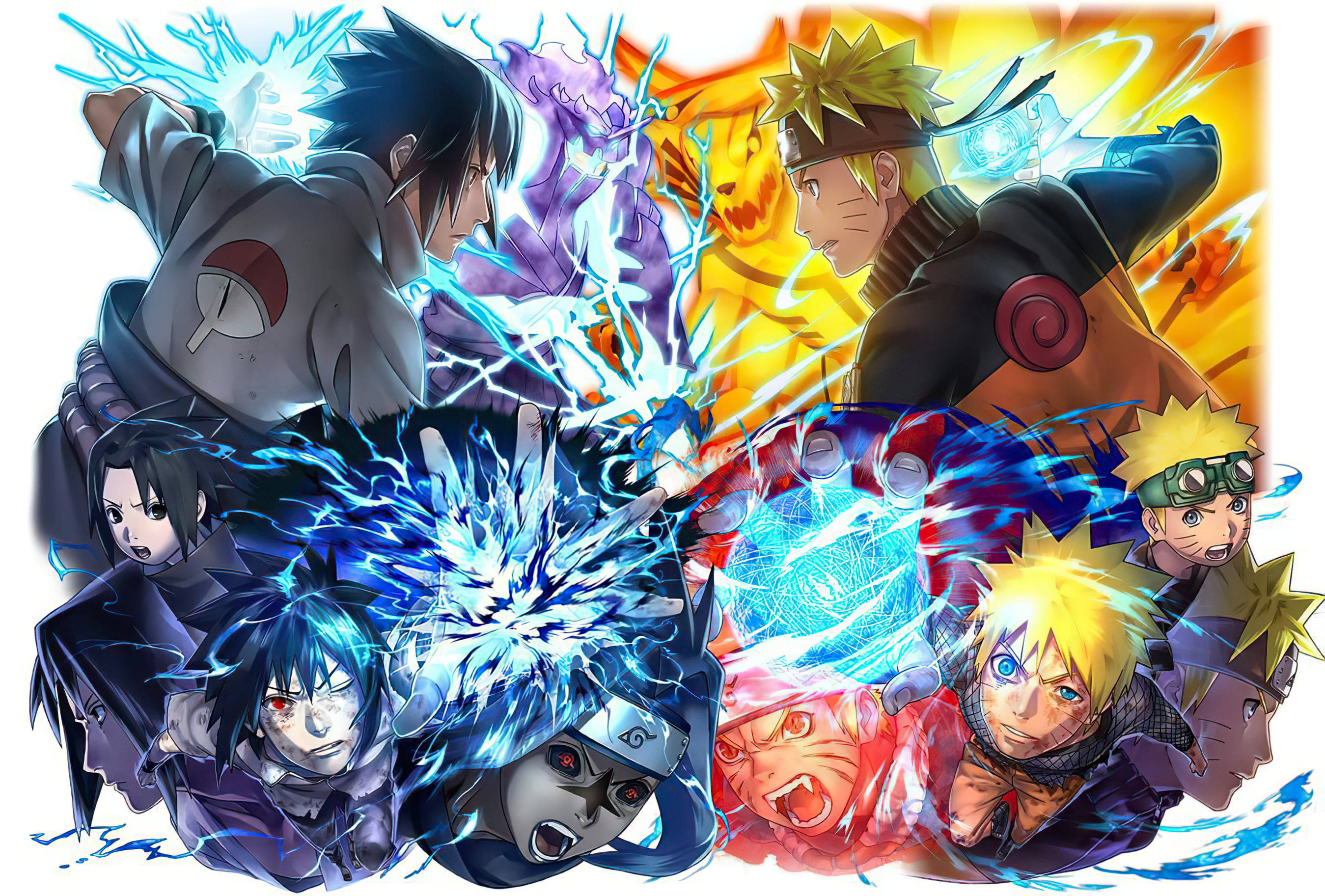Naruto Đối Đầu Sasuke Ngầu Nhất Hình nền