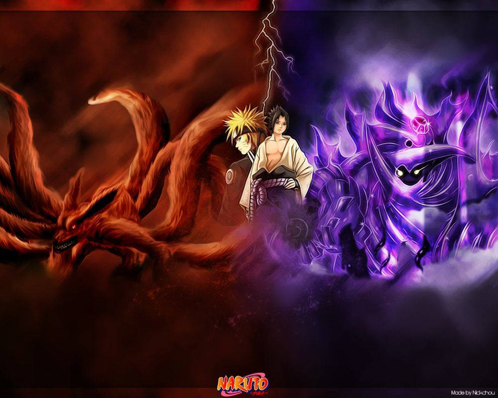 Naruto Kurama và Susanoo ngầu Hình nền