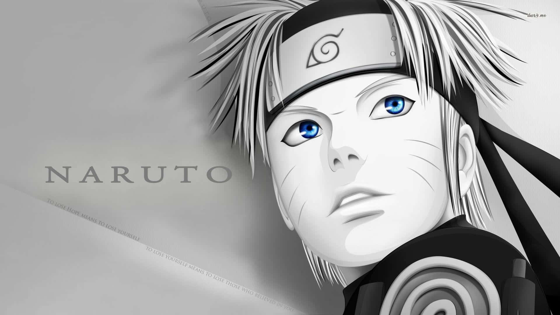Naruto Mắt Xanh Trắng Hình nền