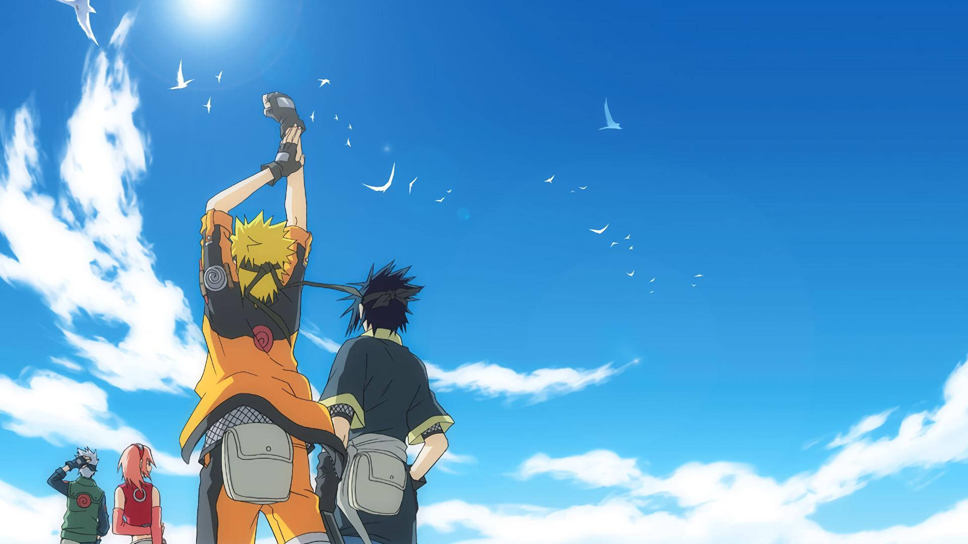 Naruto Nhân Vật Bầu Trời Xanh Thẩm Mỹ Hình nền