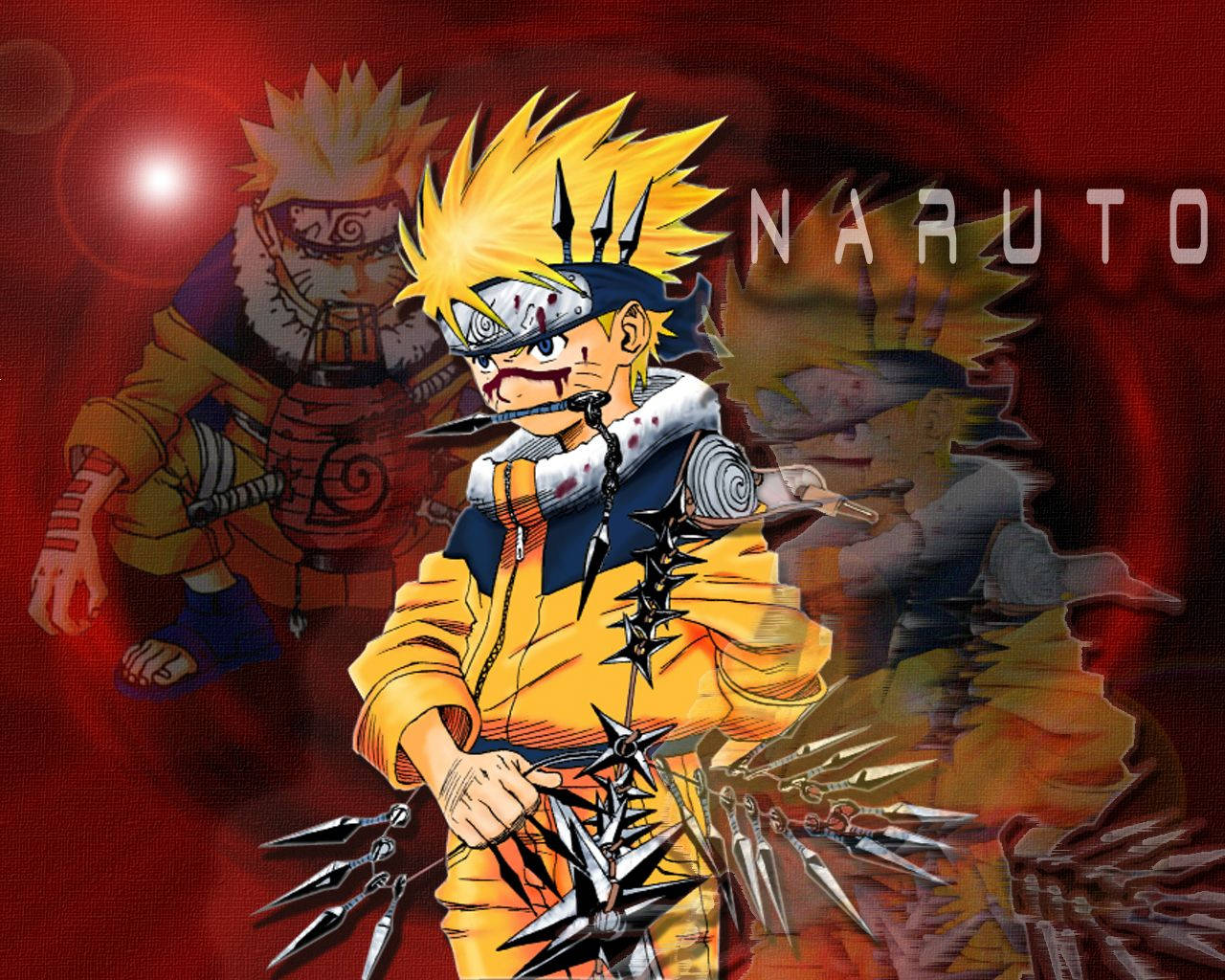 Naruto đỏ ngầu phong cách thẩm mỹ Hình nền