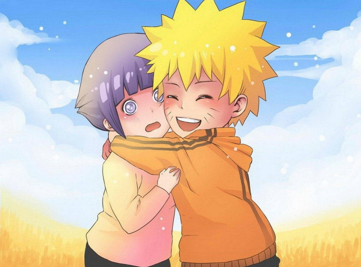 Naruto ôm dễ thương Hình nền
