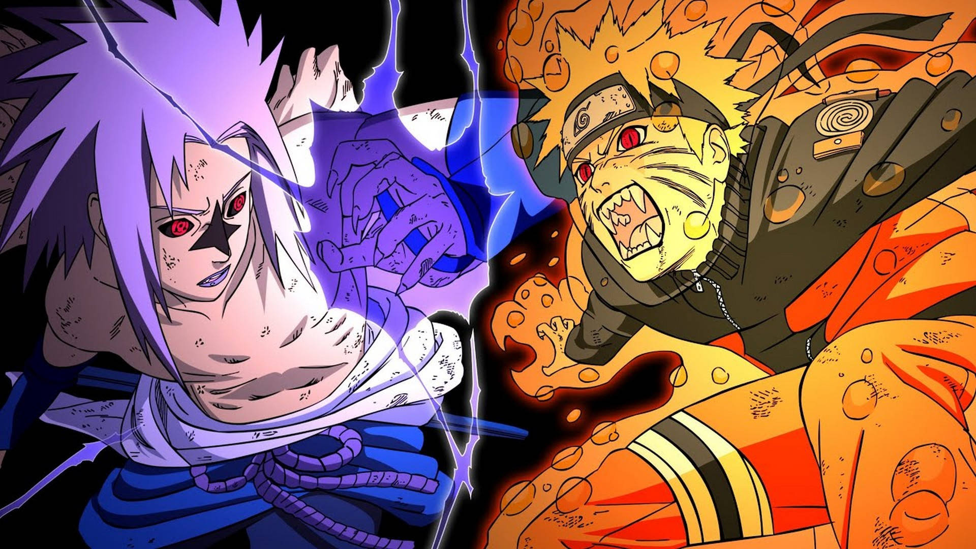Naruto Sasuke Đại Chiến Poster Hình nền