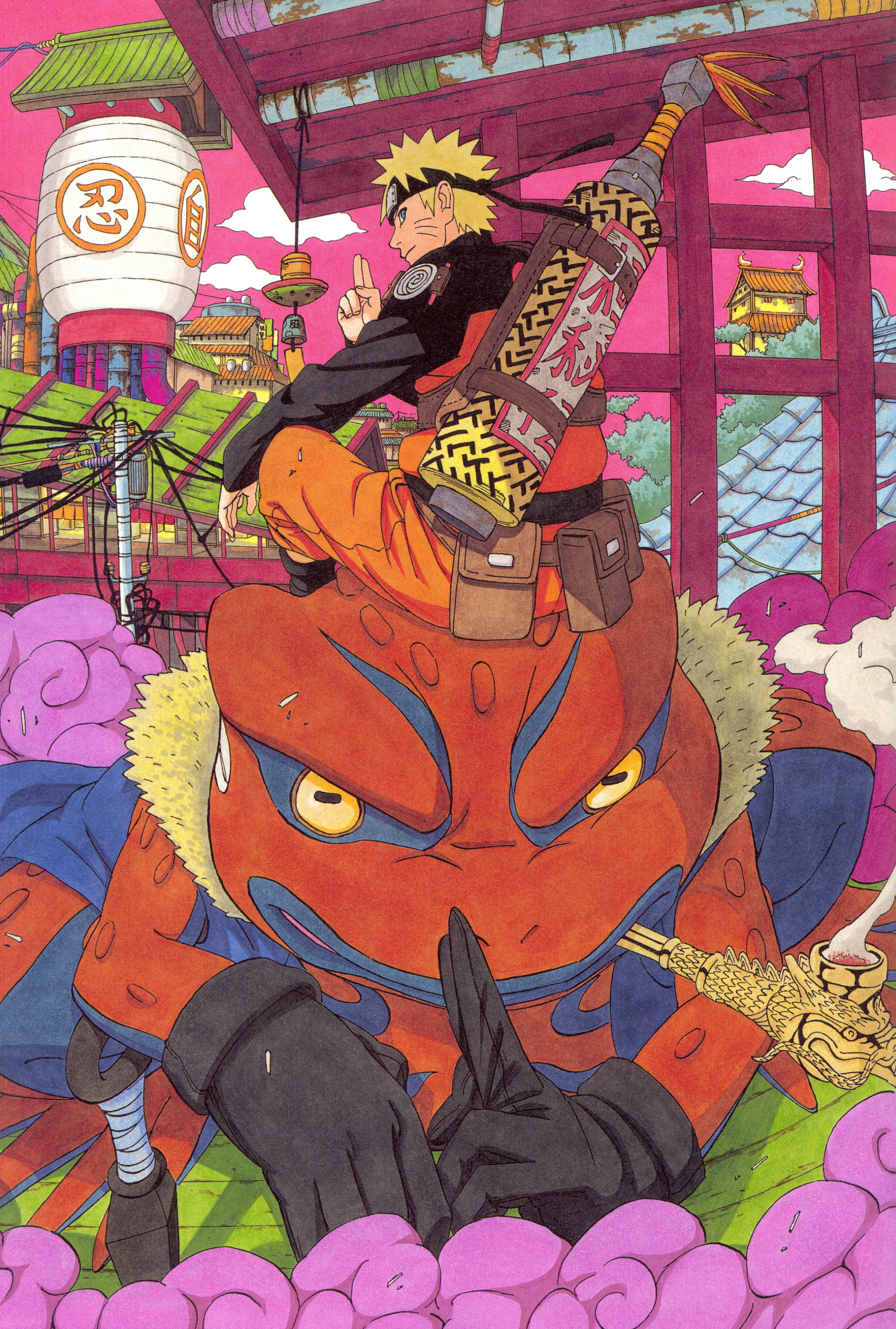 Naruto Toad Gamamaru Chuyển Động Hình nền