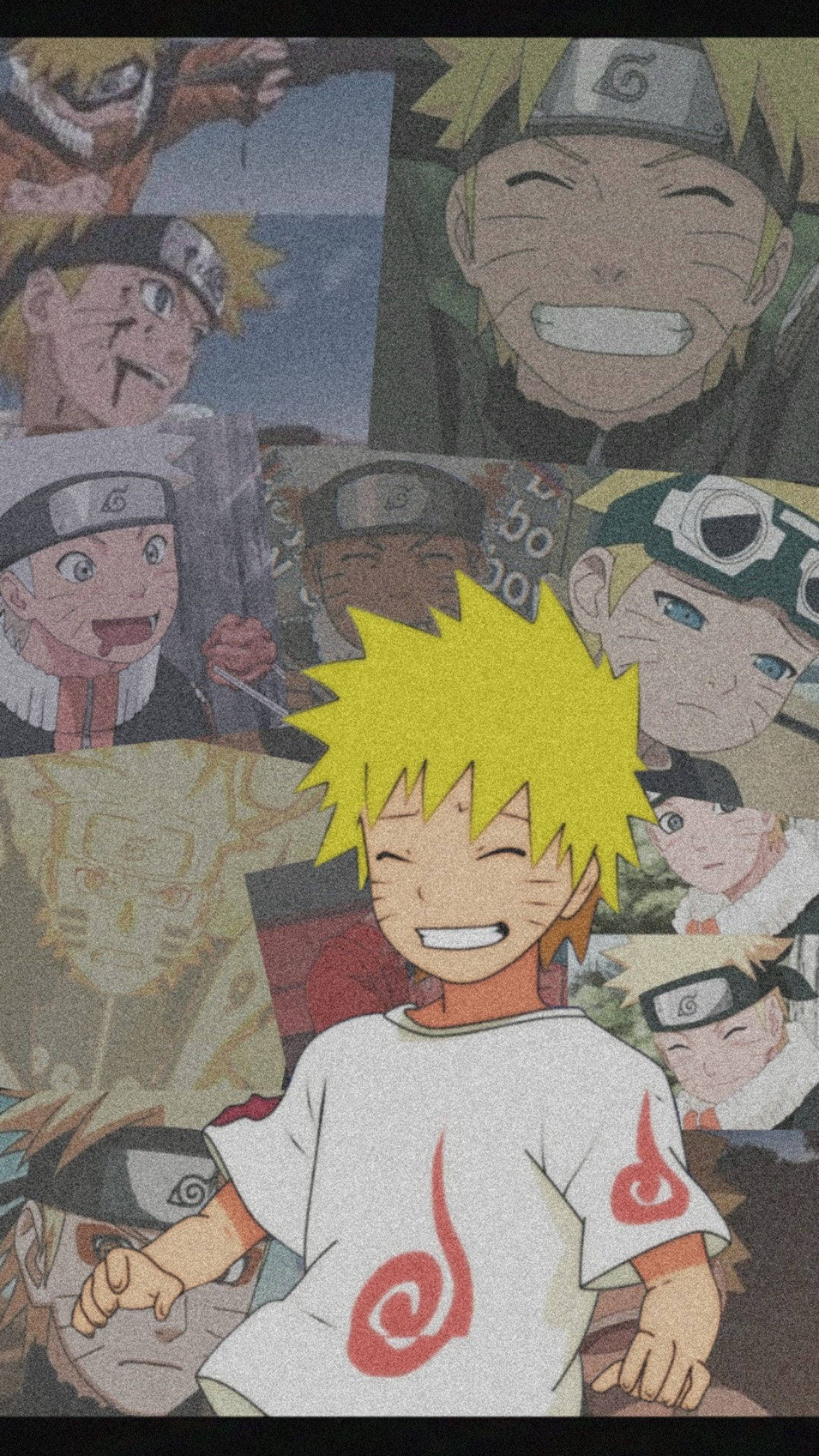 Naruto trẻ phong cách retro anime Hình nền