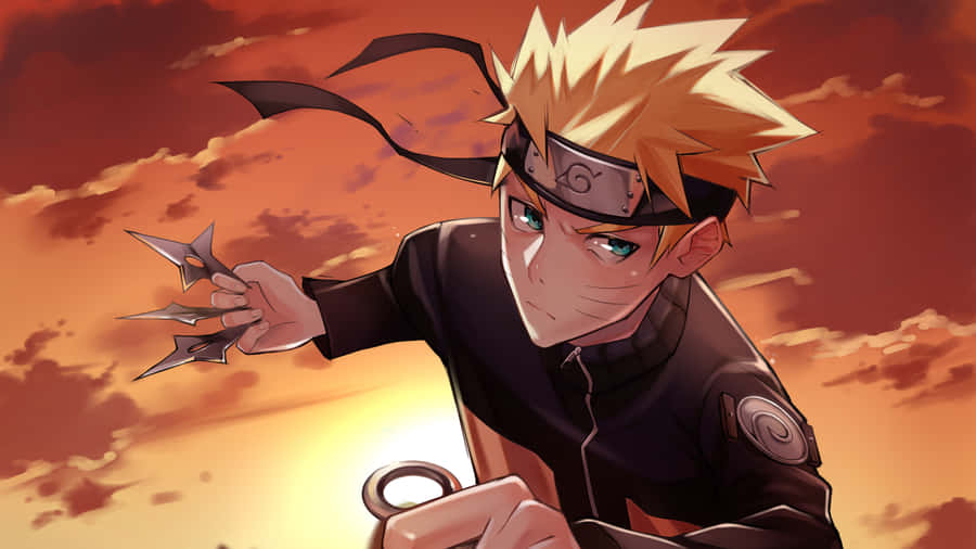 Naruto Uzumaki bùng nổ sức mạnh trong hình nền 4K đầy màu sắc. Hình nền