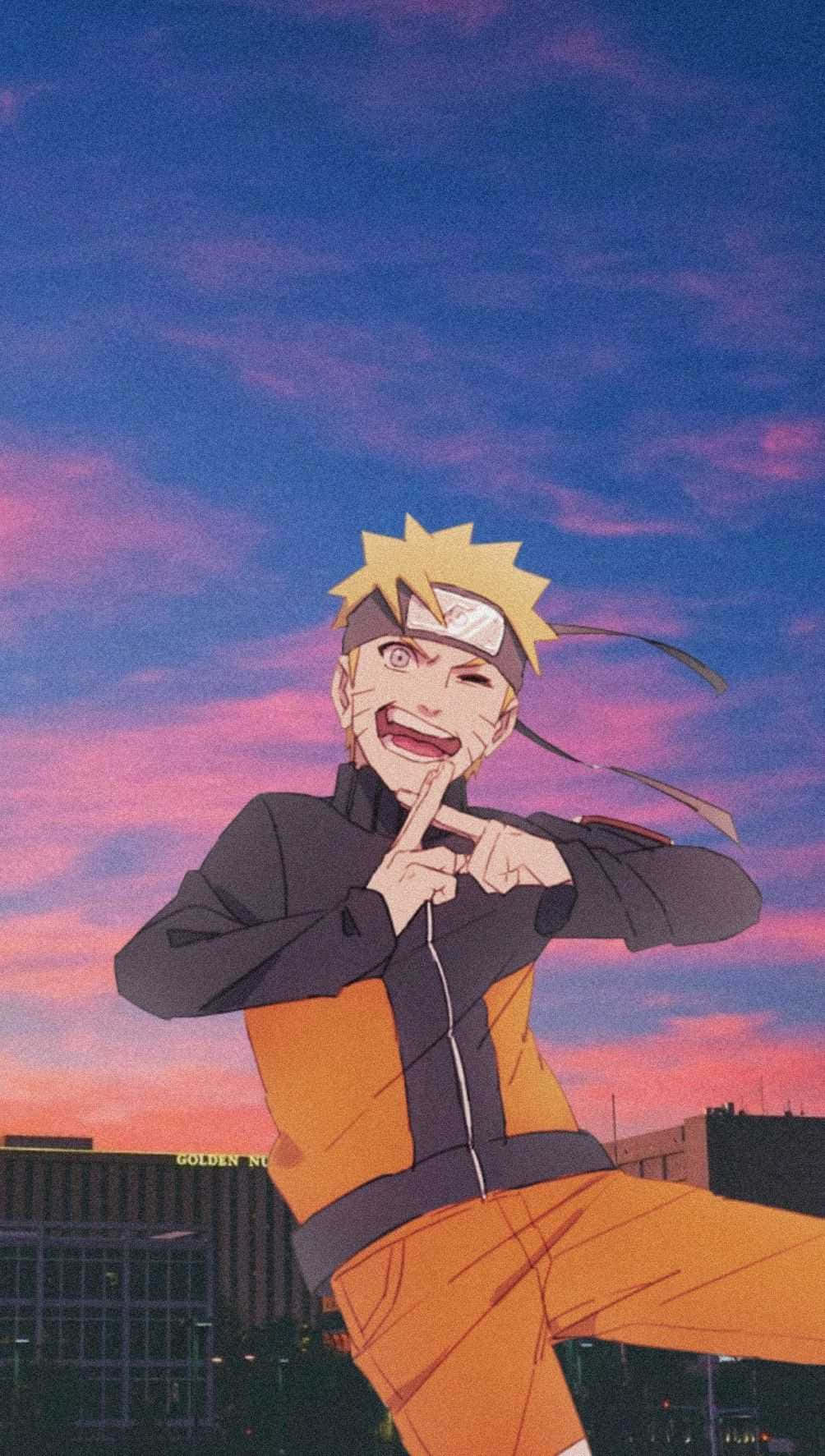 Naruto Uzumaki Mãnh Liệt Trong Hành Động Hình nền