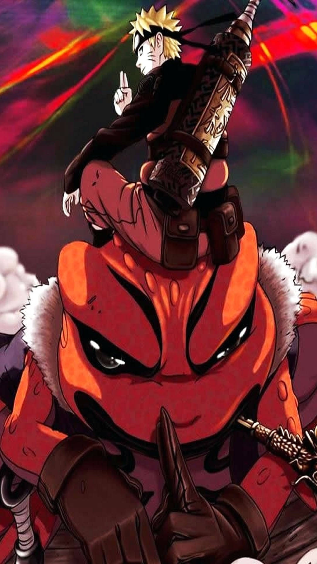 Naruto Uzumaki năng động trong hành động Hình nền
