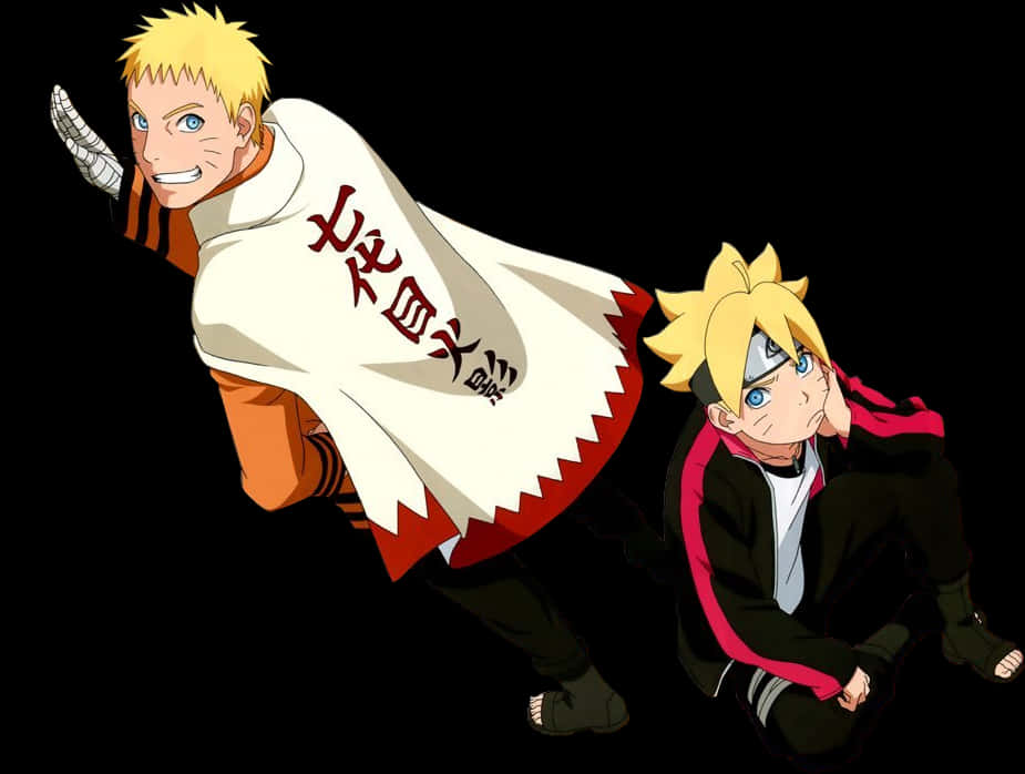 Naruto và Boruto Áo Choàng Hokage Hình nền