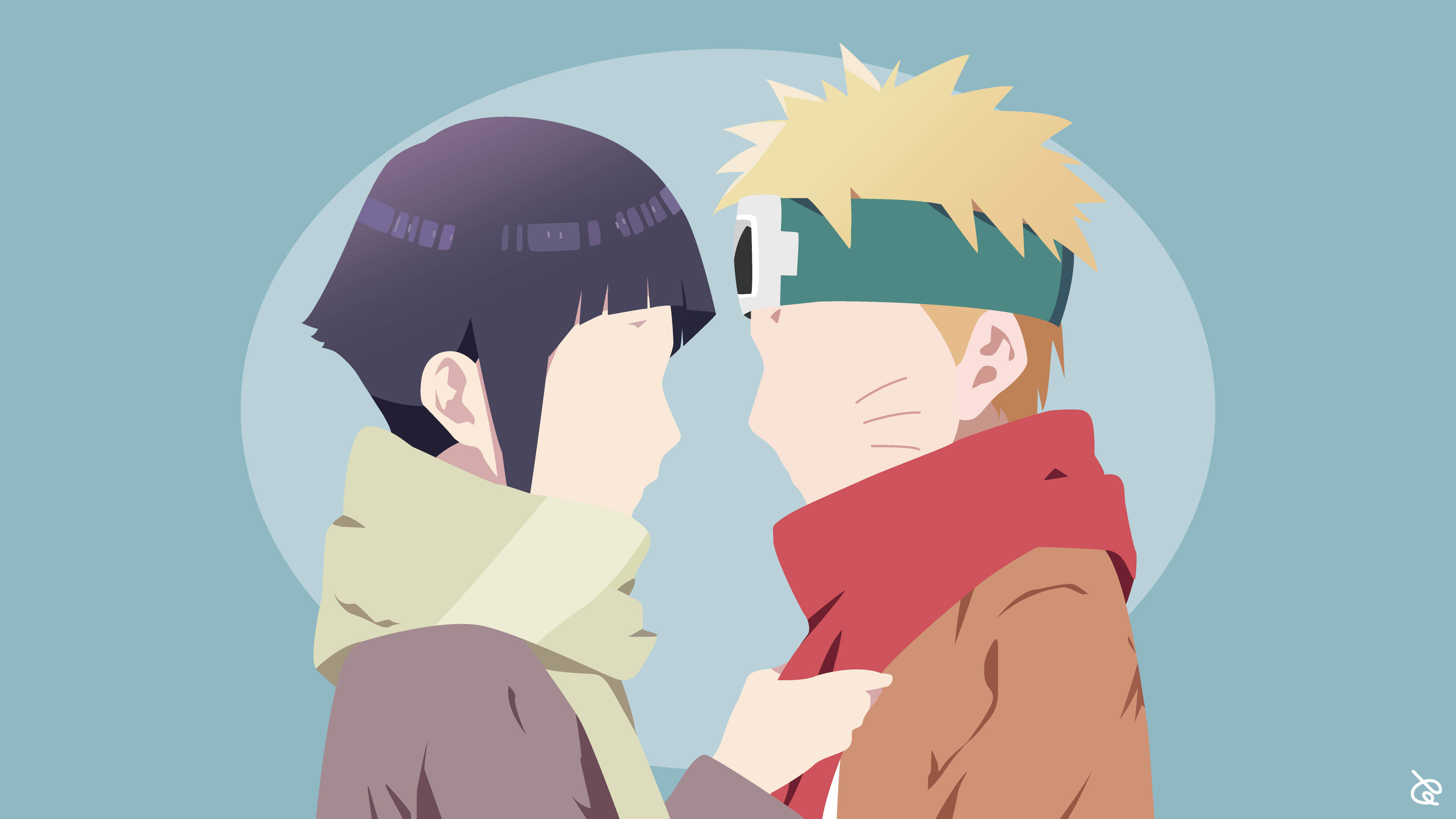 Naruto và Hinata Vector Art Hình nền