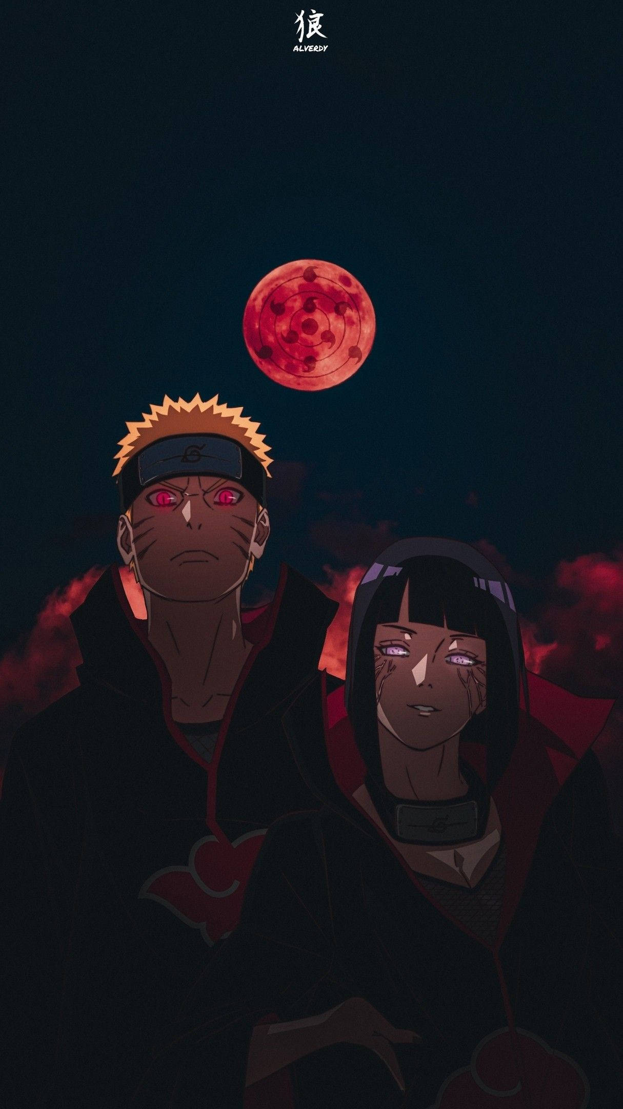 Naruto và Hinata dưới Tsukuyomi Hình nền