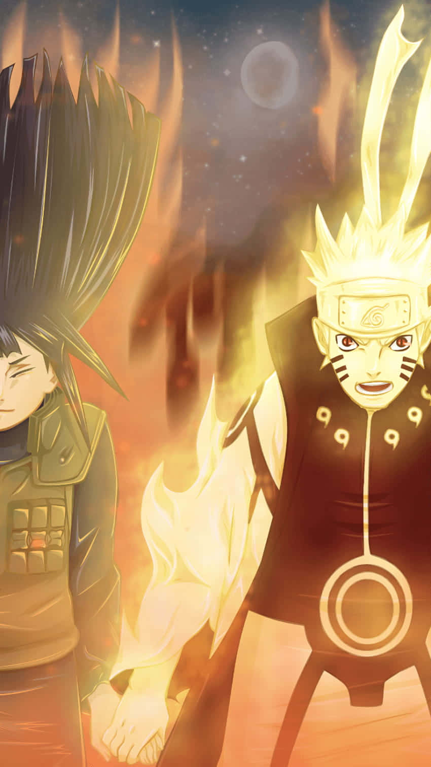 Naruto và Hinata Dễ Thương Tỏa Sức Mạnh Hình nền