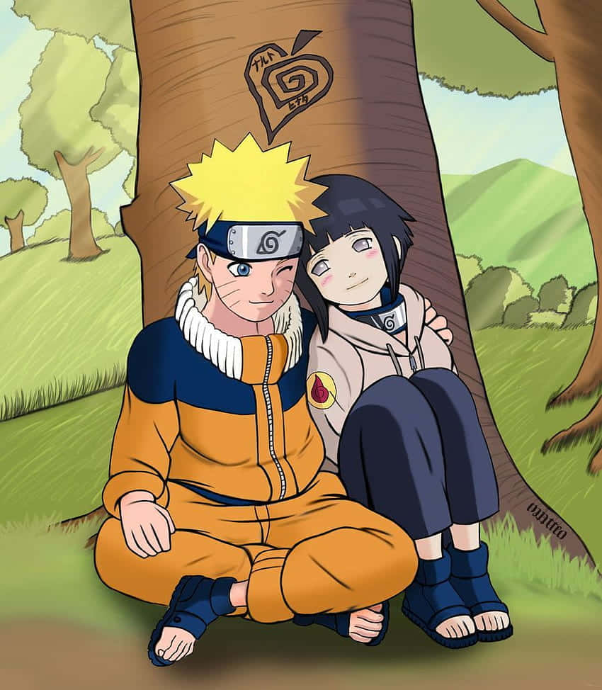 Naruto và Hinata dễ thương trong buổi hẹn hò ở công viên Hình nền