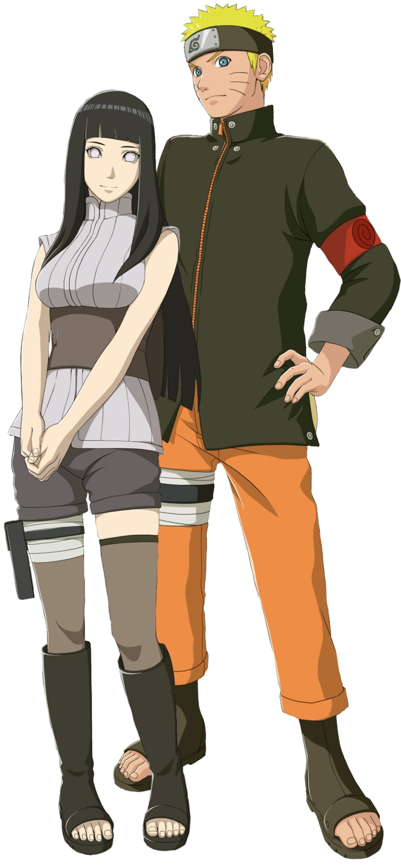 Naruto và Hinata đứng cạnh nhau Hình nền