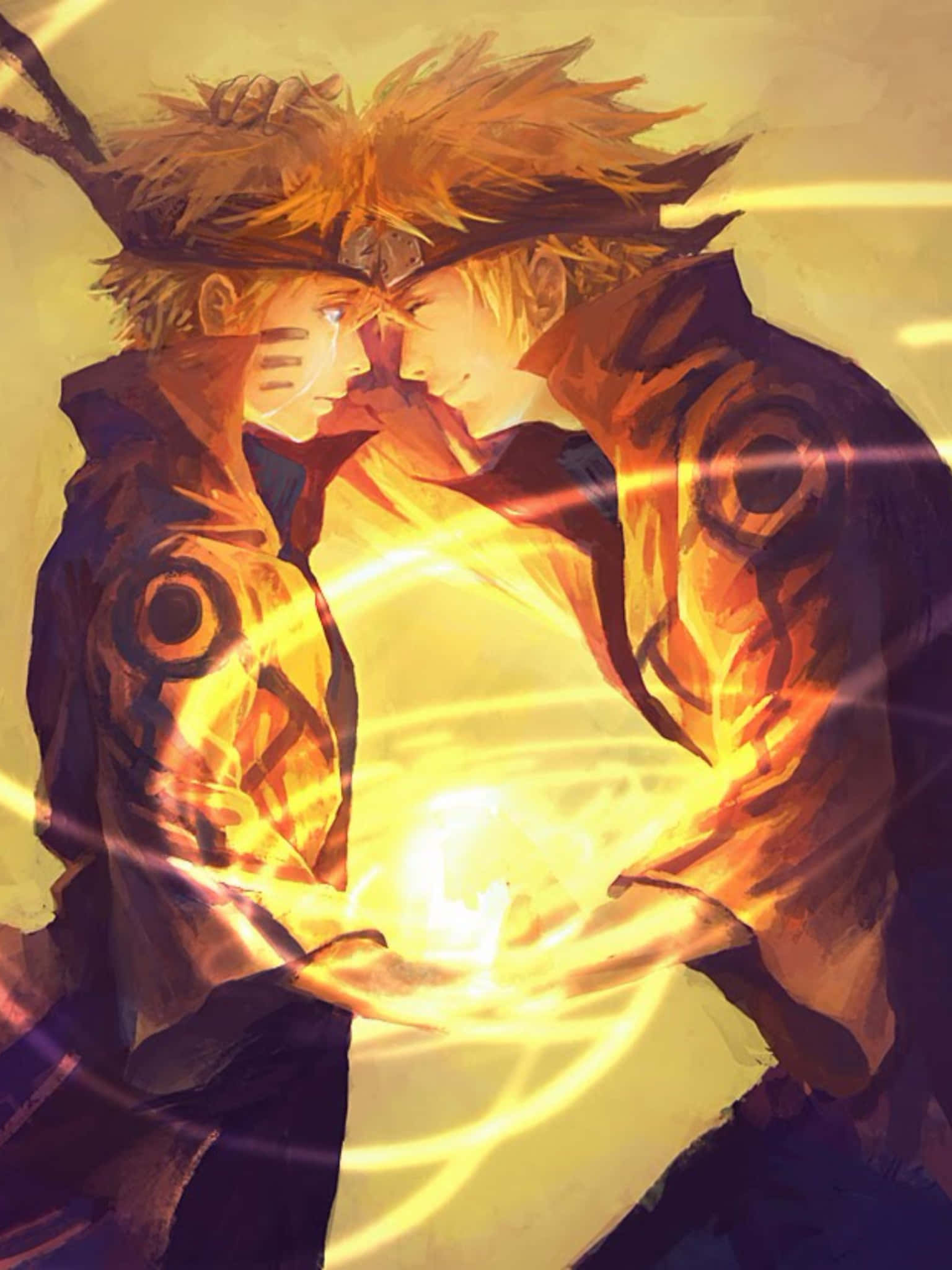 Naruto và Kurama: Bộ Đôi Huyền Thoại Đầy Sức Mạnh Hình nền