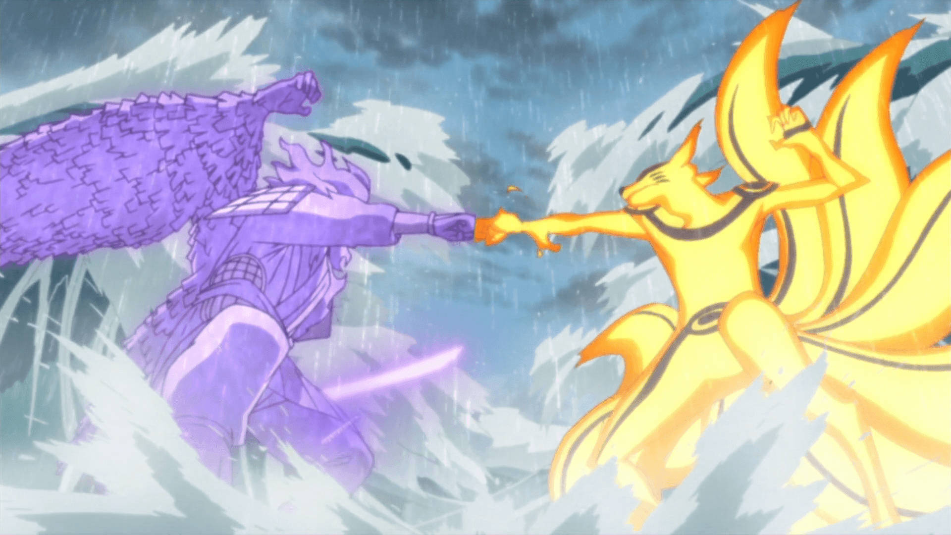 Naruto và Sasuke Đại Chiến Quái Vật Hình nền