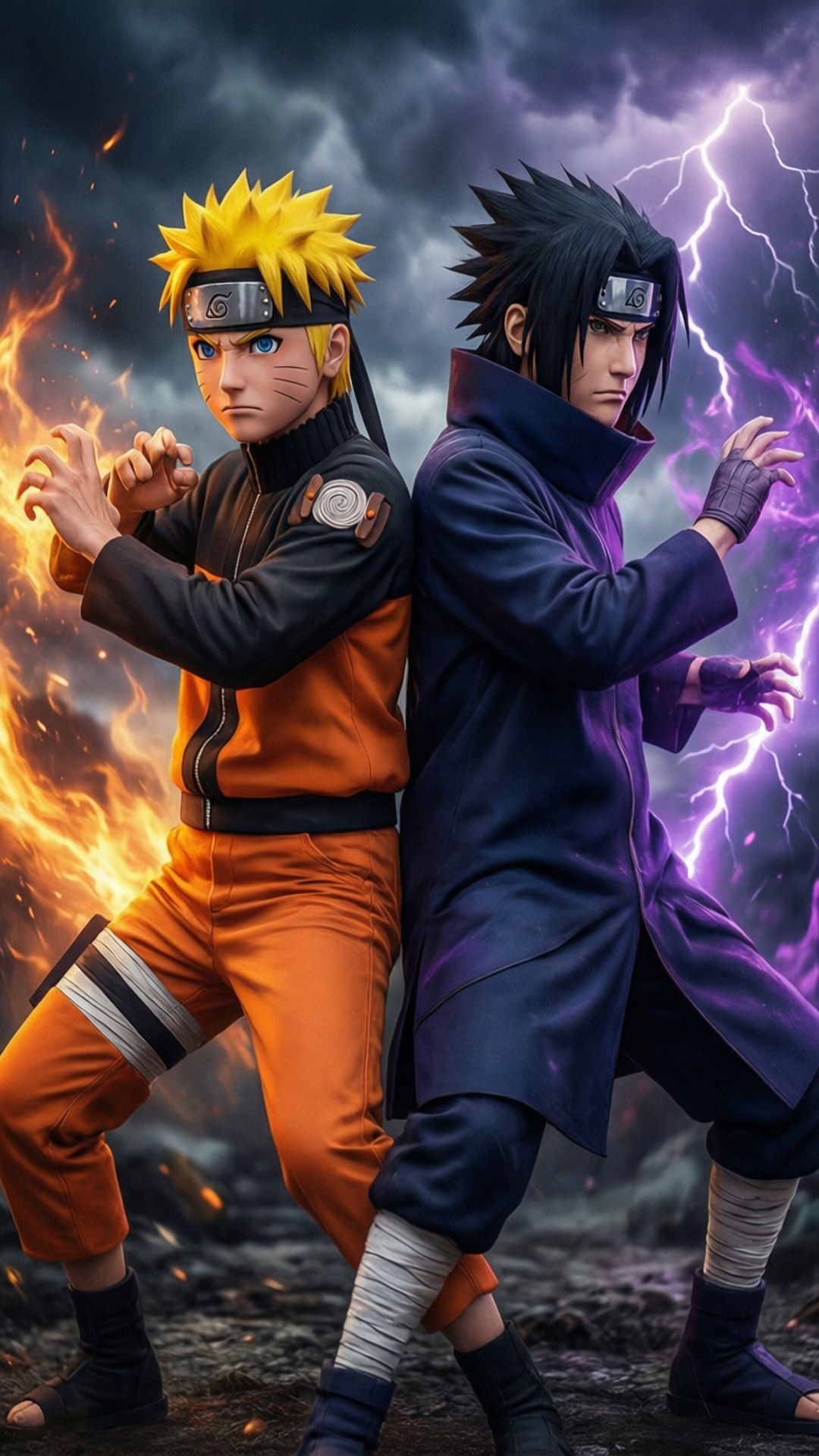 Naruto và Sasuke Hình nền