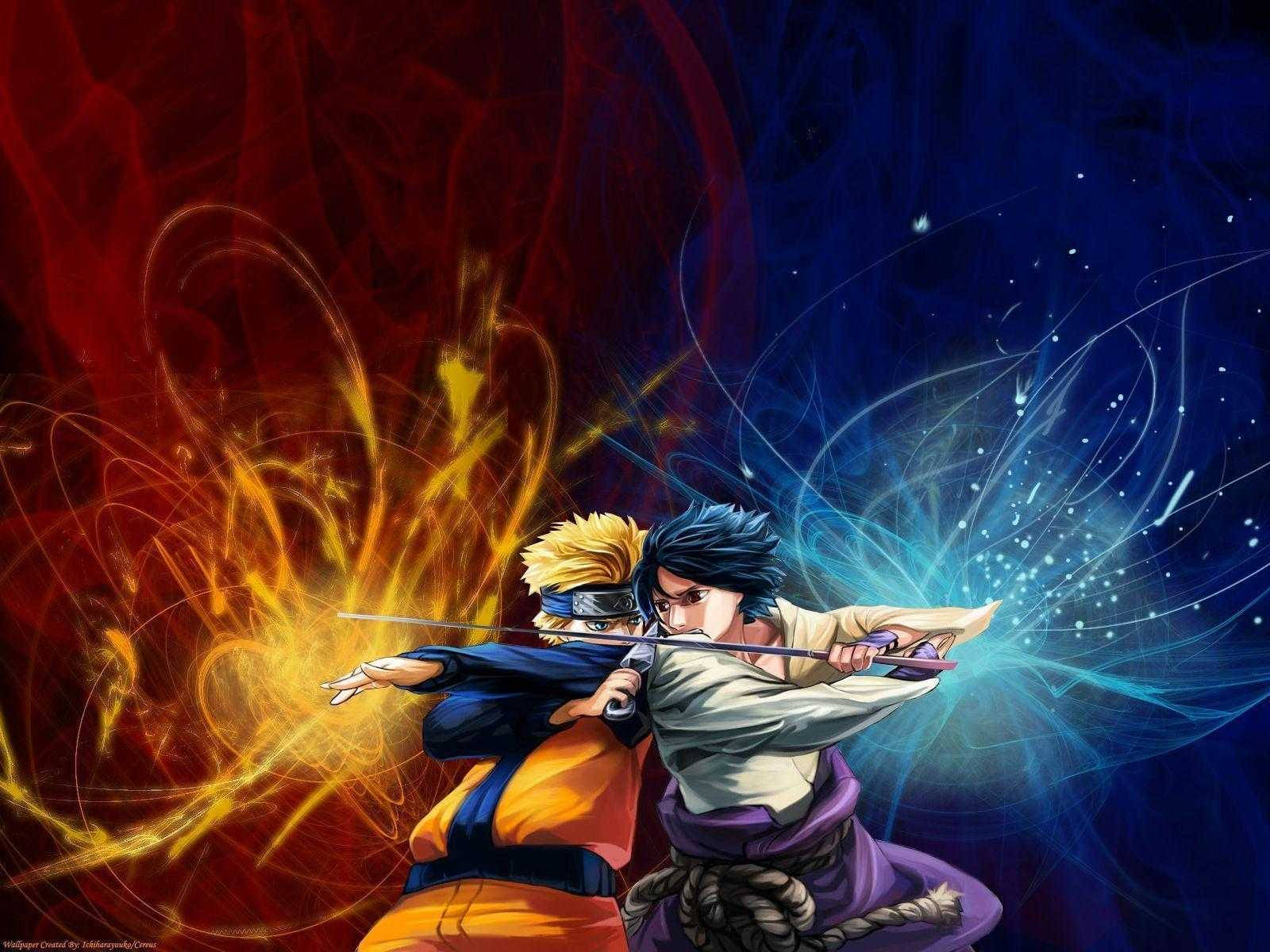 Naruto và Sasuke Đối Đầu Ngầu